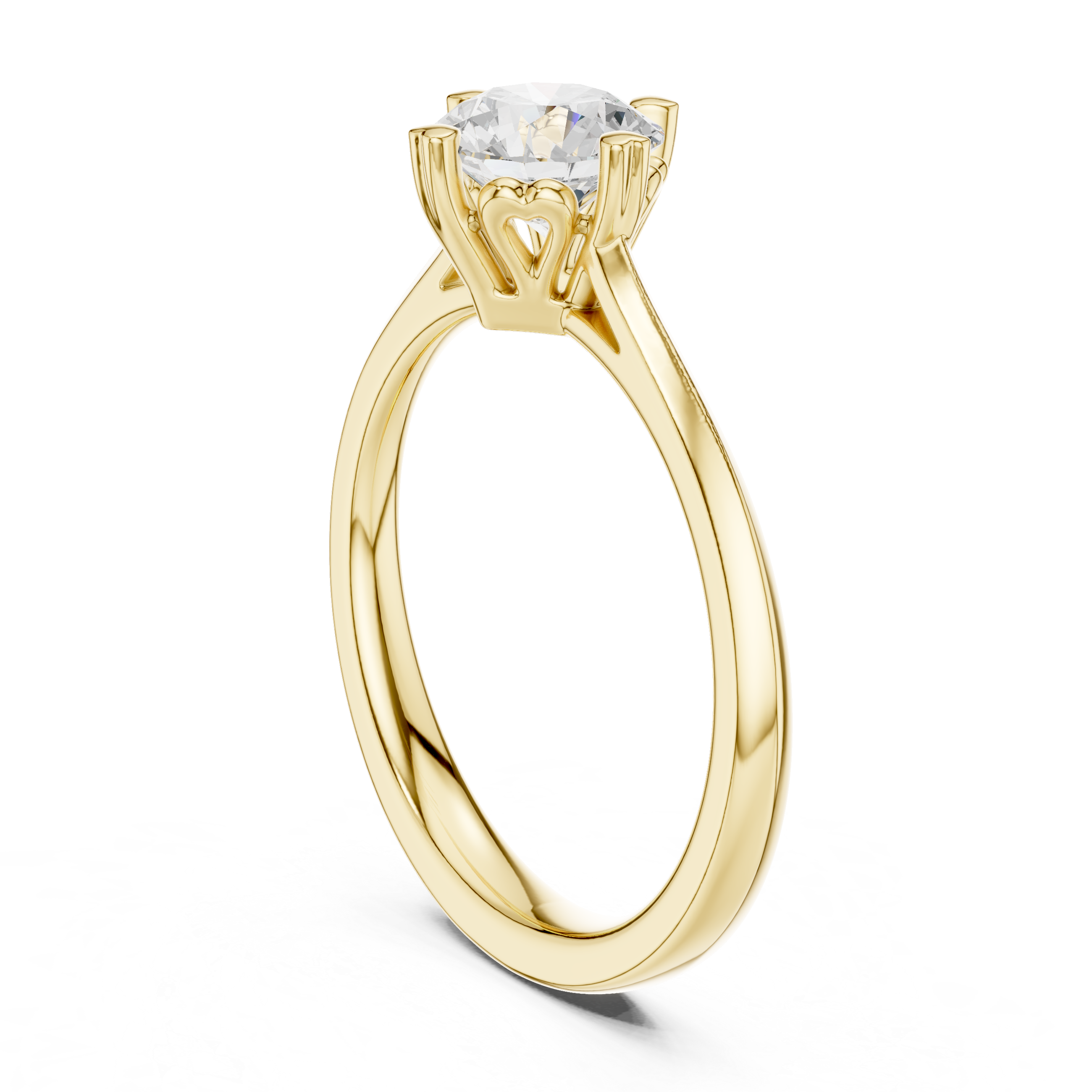 Classic Four Prong Solitaire Engagement Ring 1 CT