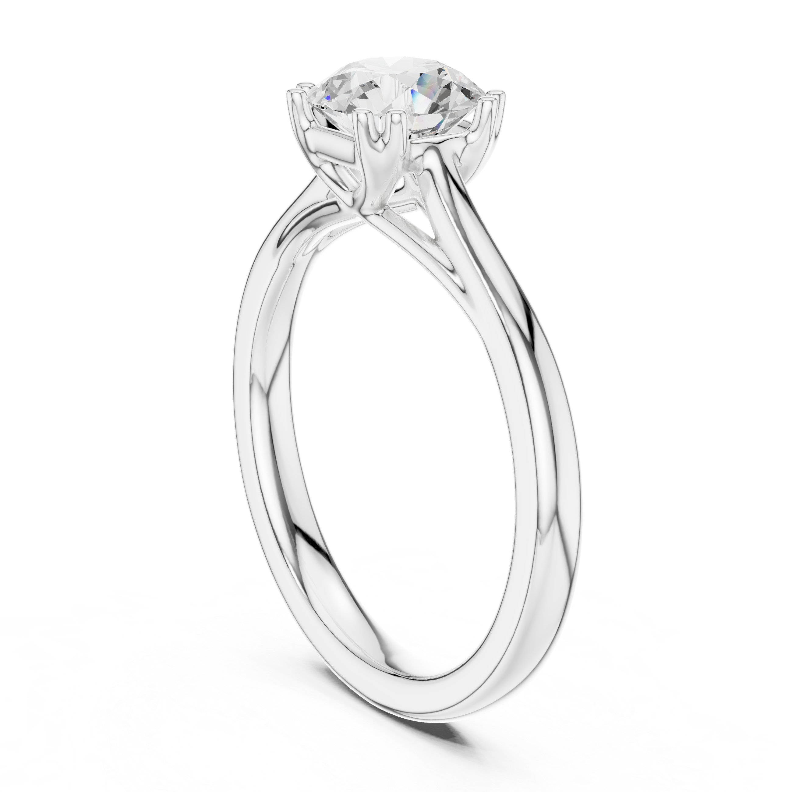 Classic Basket Solitaire Engagement Ring 1.00 CT