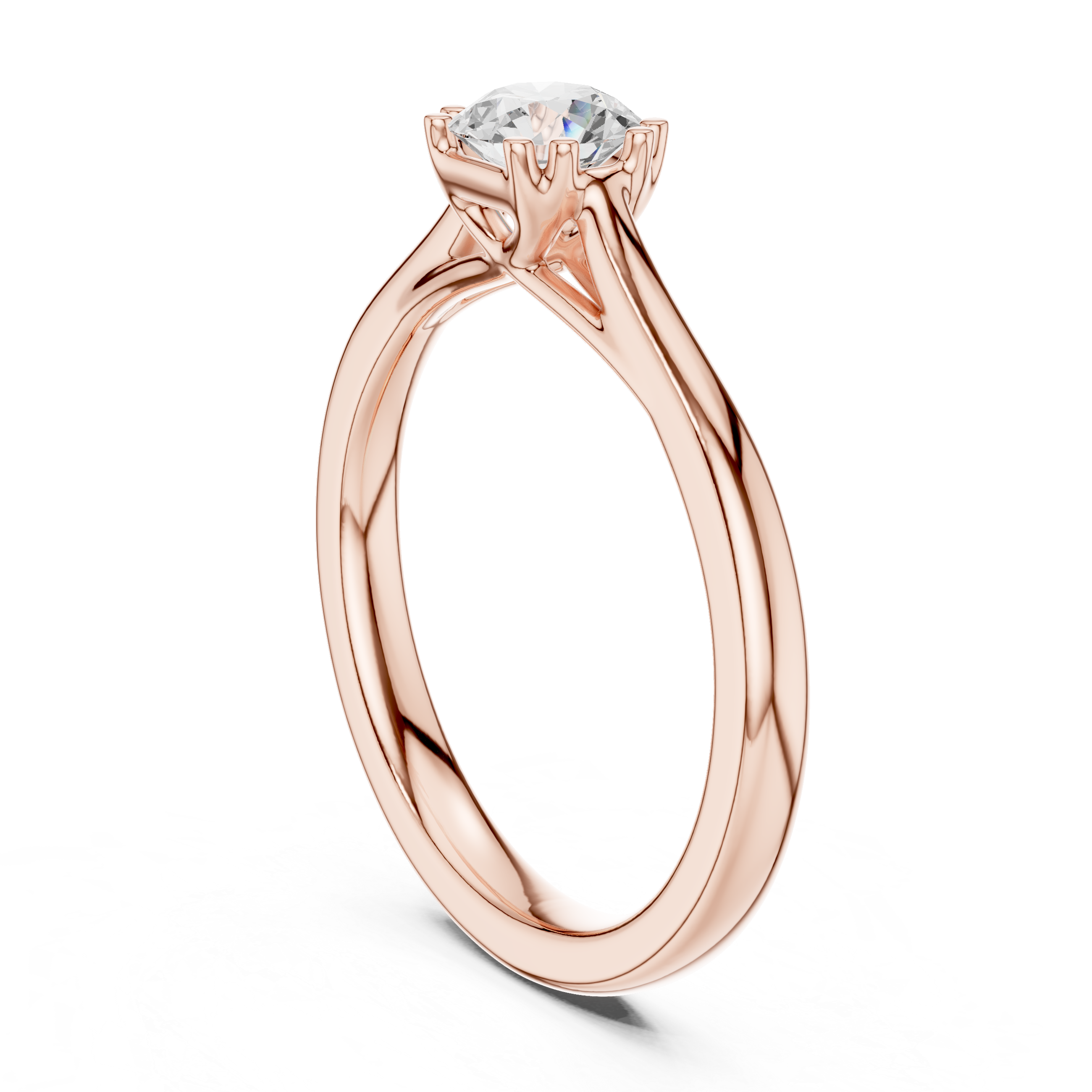 Minimal Solitaire Engagement Ring 0.50 CT