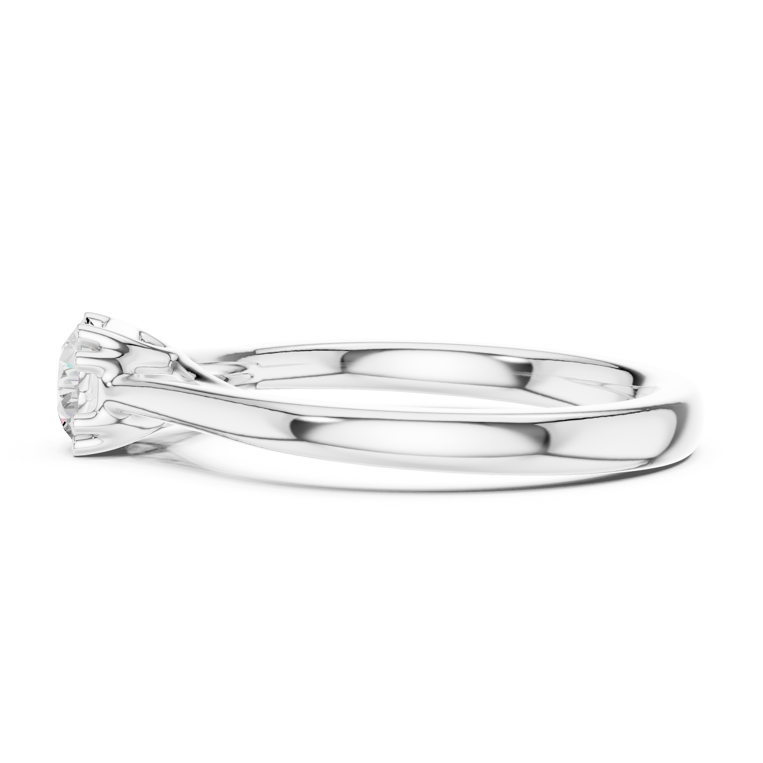 Minimal Solitaire Engagement Ring 0.50 CT