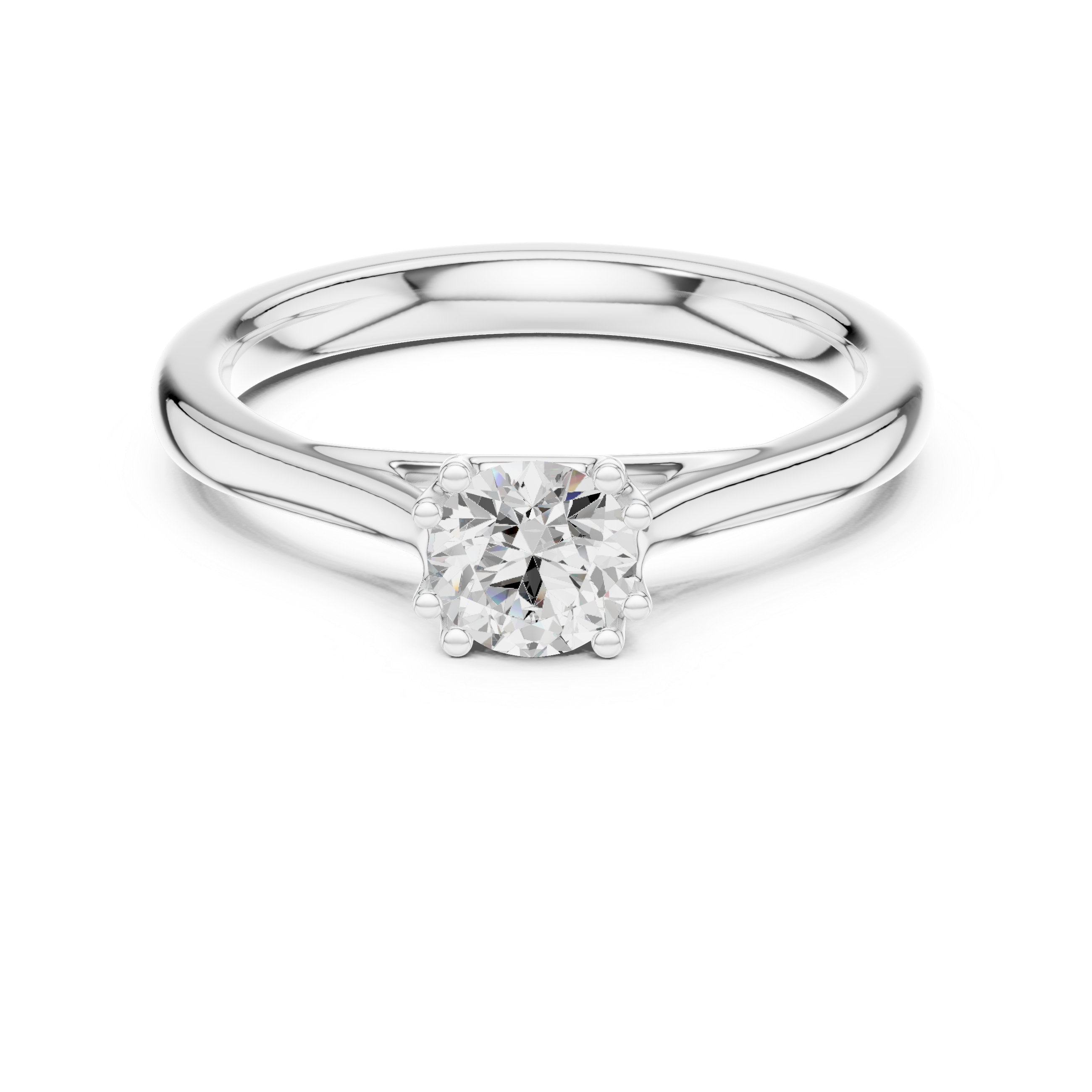 Minimal Solitaire Engagement Ring 0.50 CT