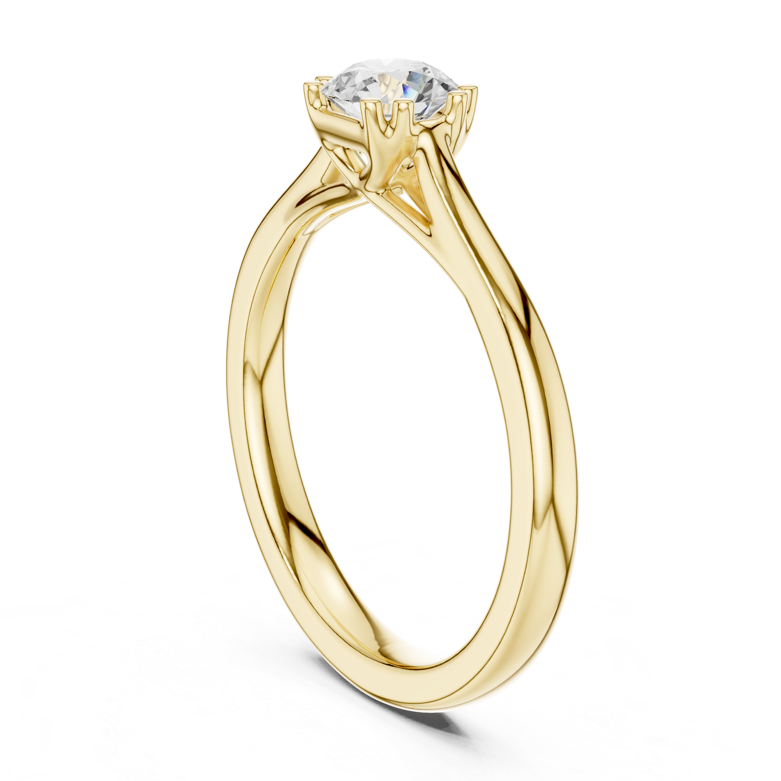 Minimal Solitaire Engagement Ring 0.50 CT