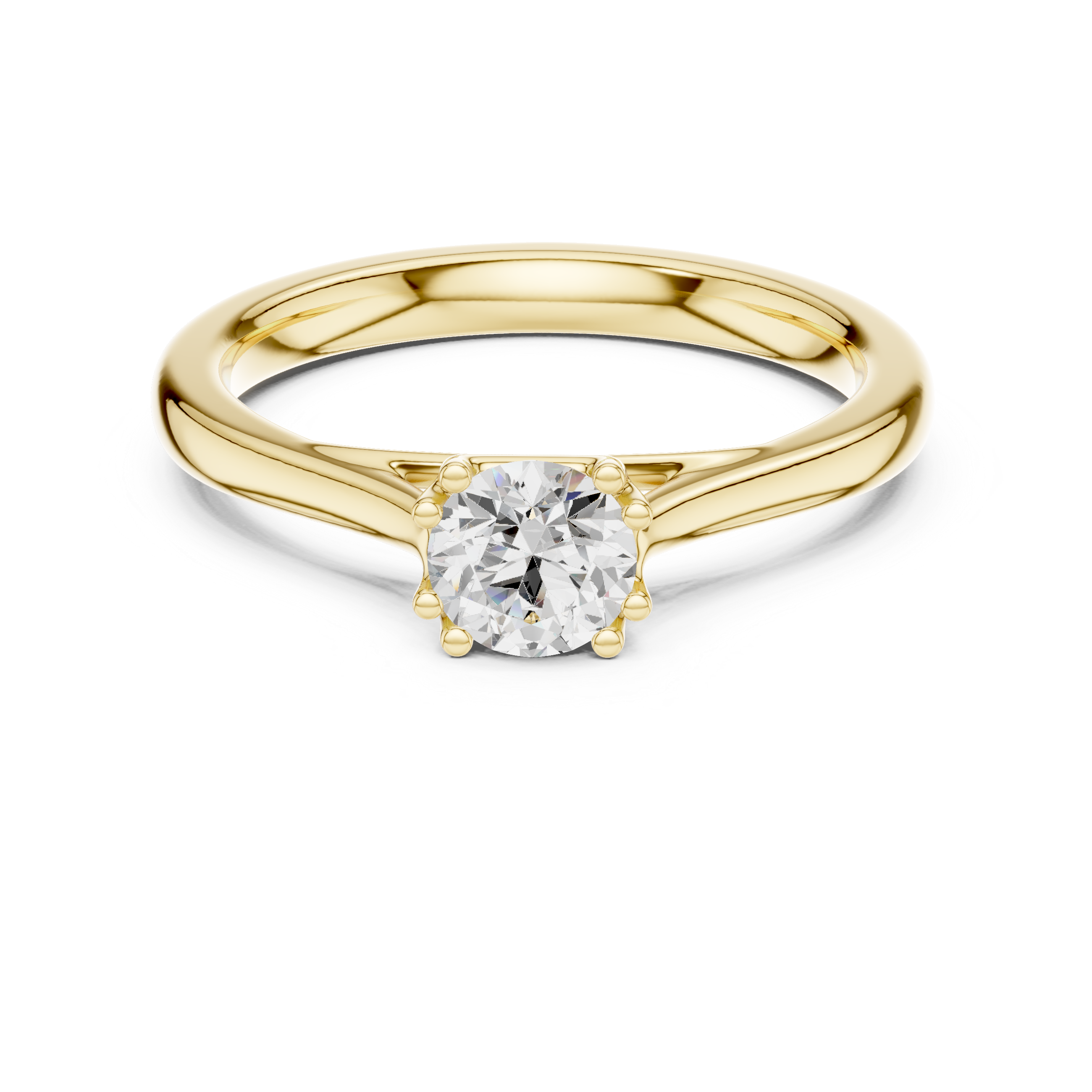 Minimal Solitaire Engagement Ring 0.50 CT