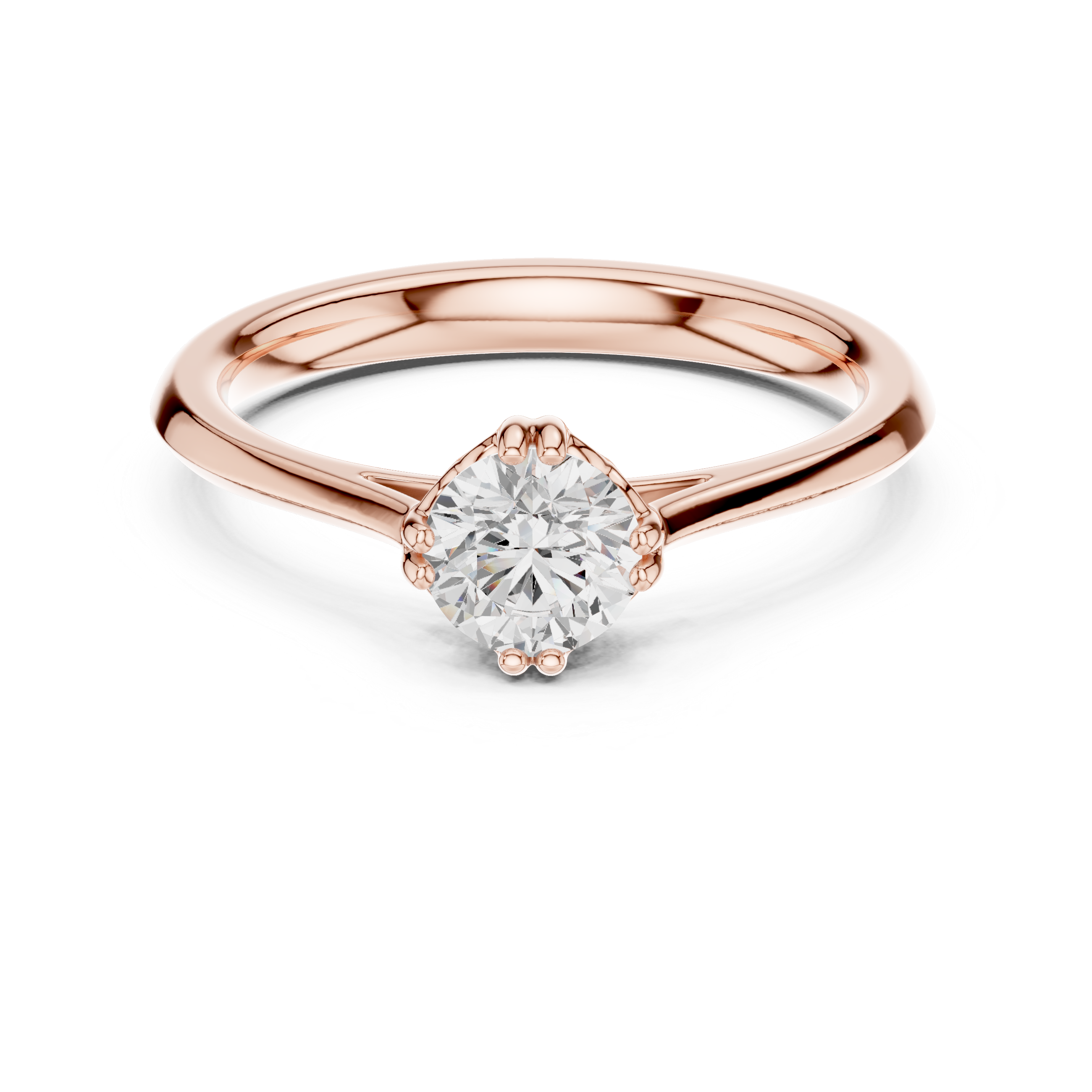 Classic Petite Solitaire Engagement Ring 0.50 CT