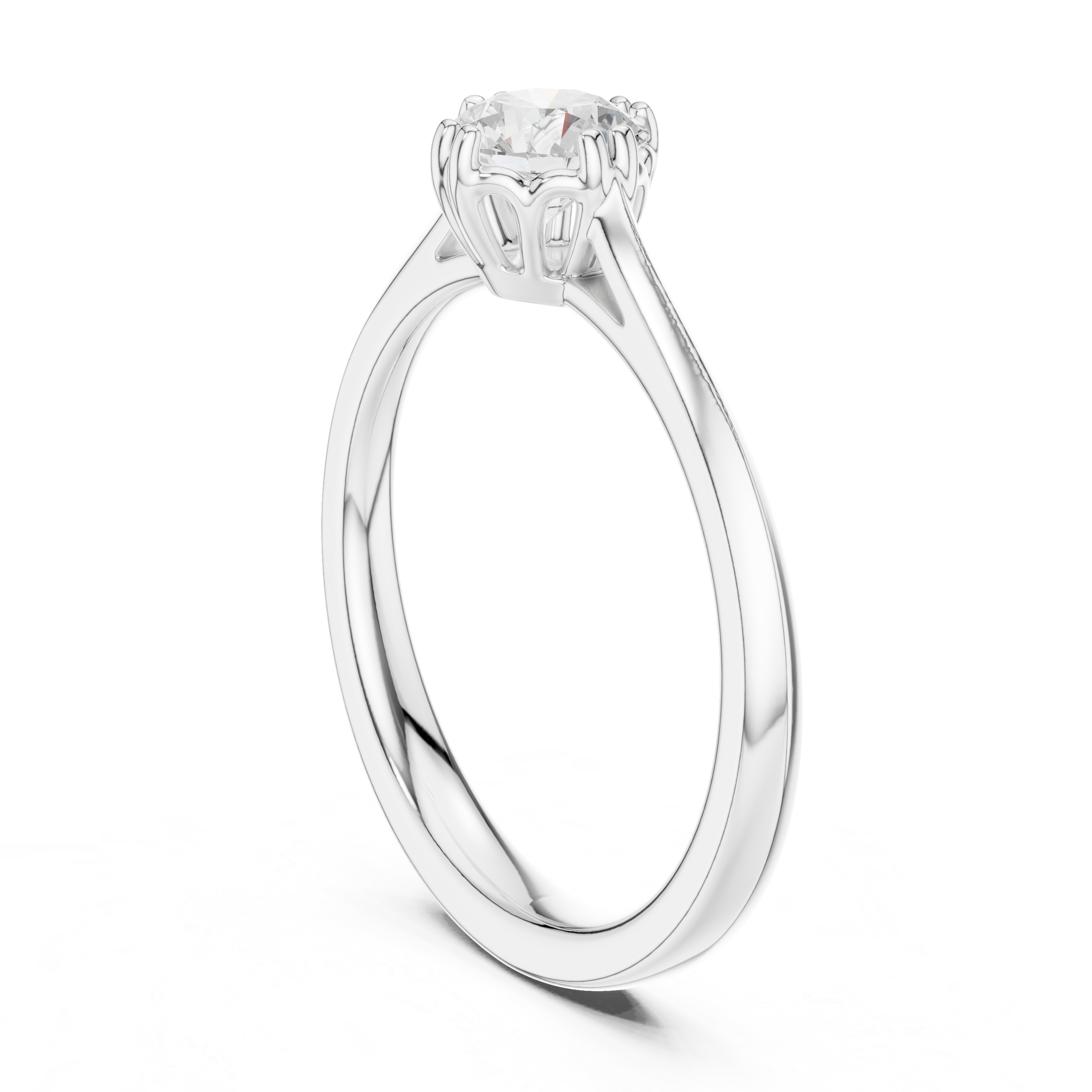 Classic Petite Solitaire Engagement Ring 0.50 CT
