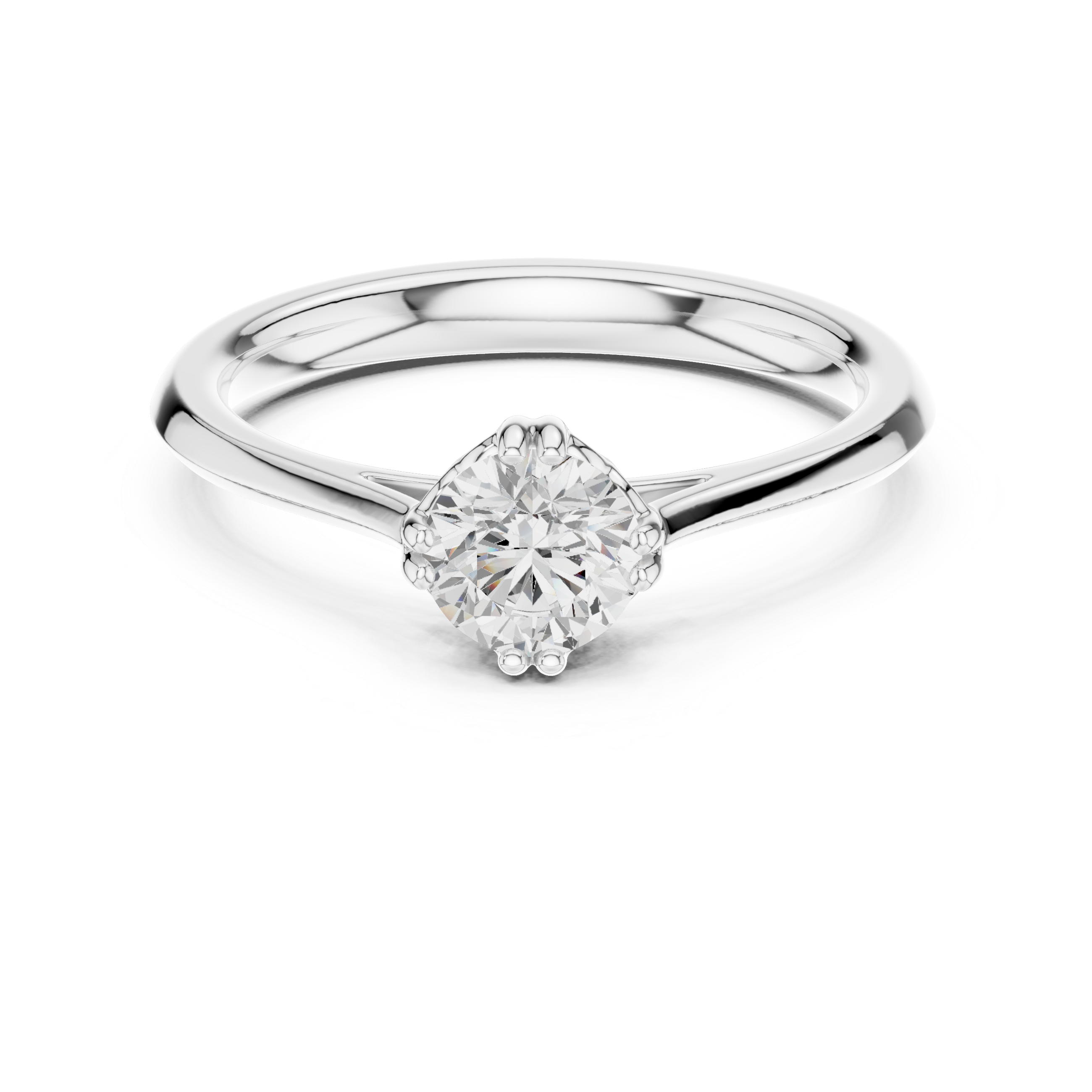 Classic Petite Solitaire Engagement Ring 0.50 CT