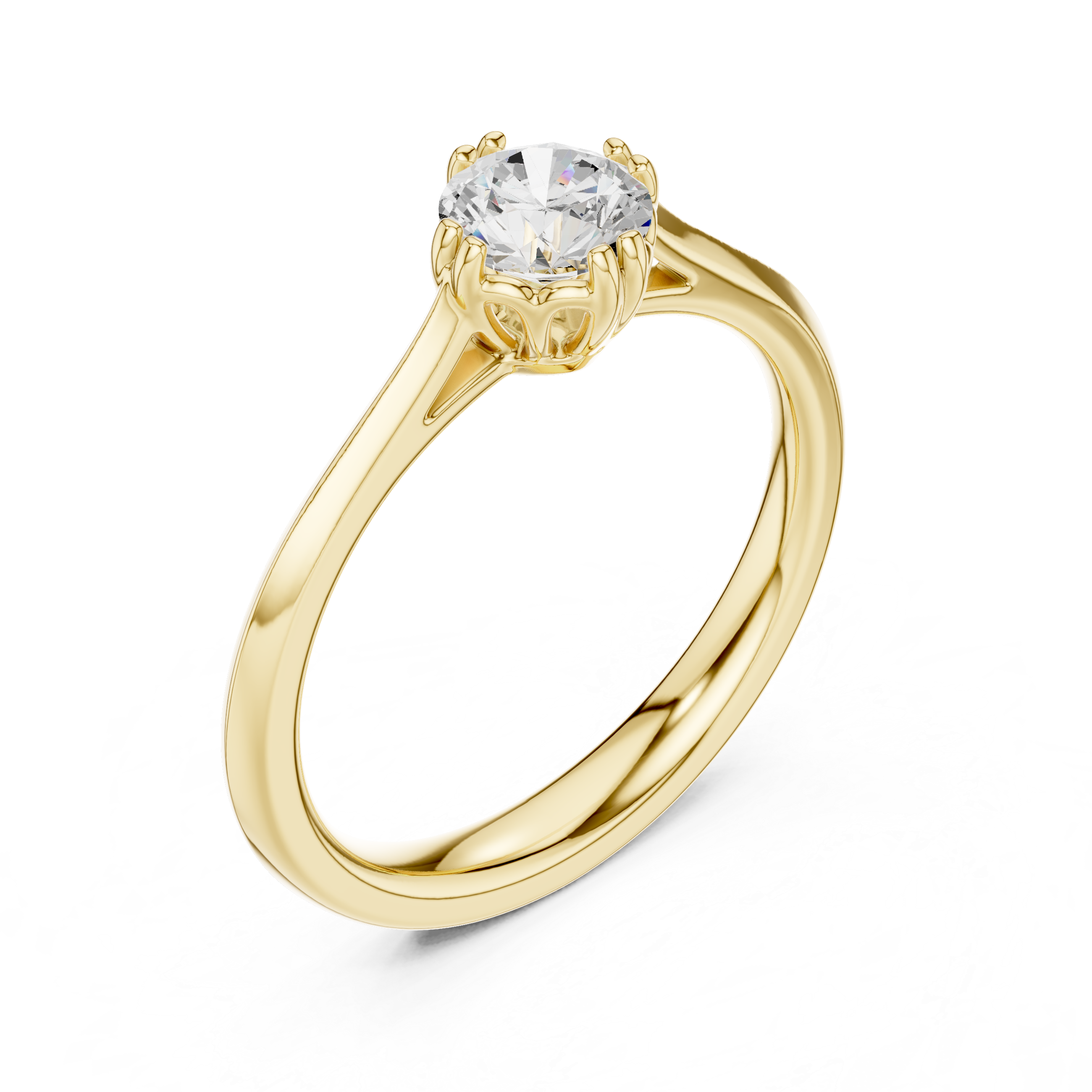 Classic Petite Solitaire Engagement Ring 0.50 CT