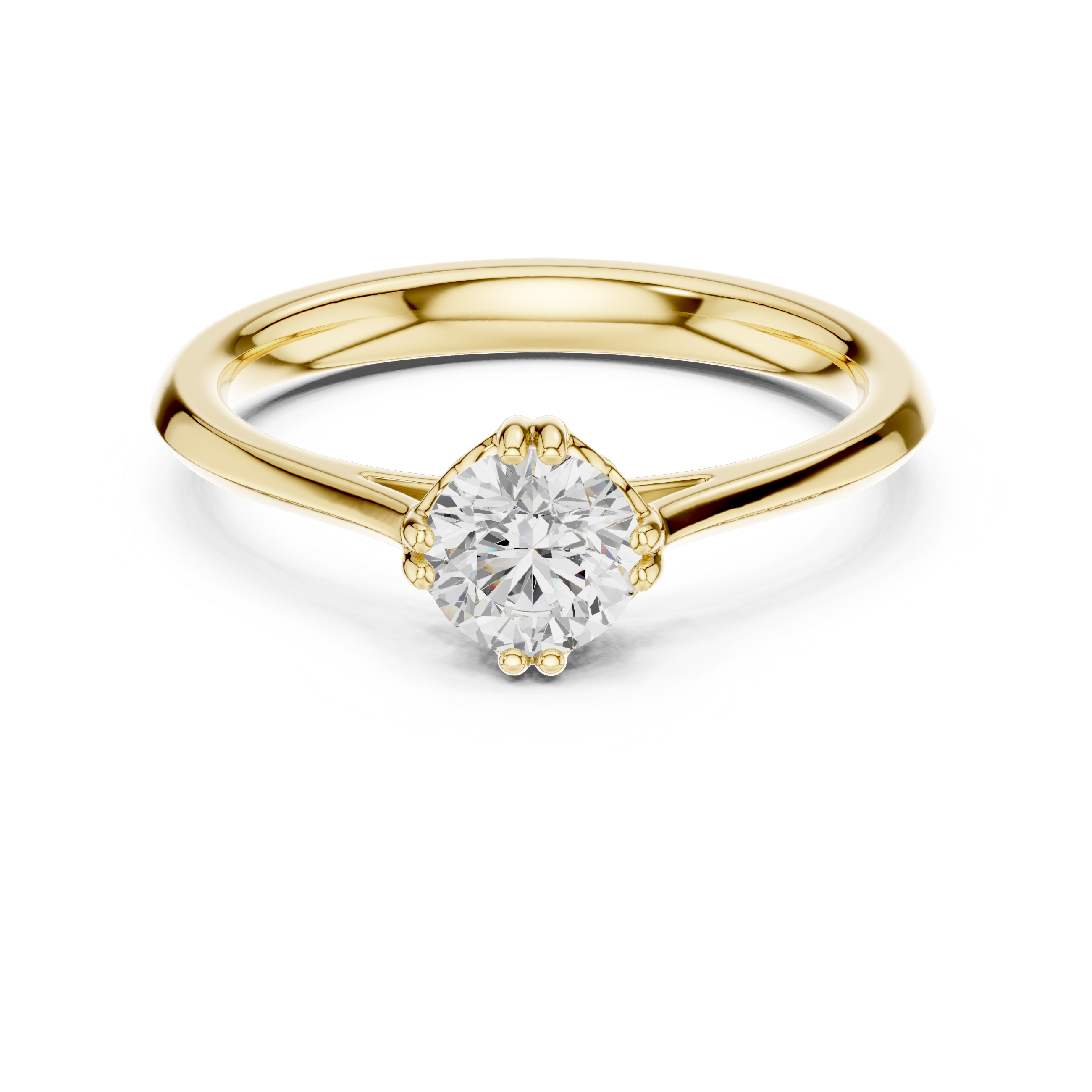 Classic Petite Solitaire Engagement Ring 0.50 CT