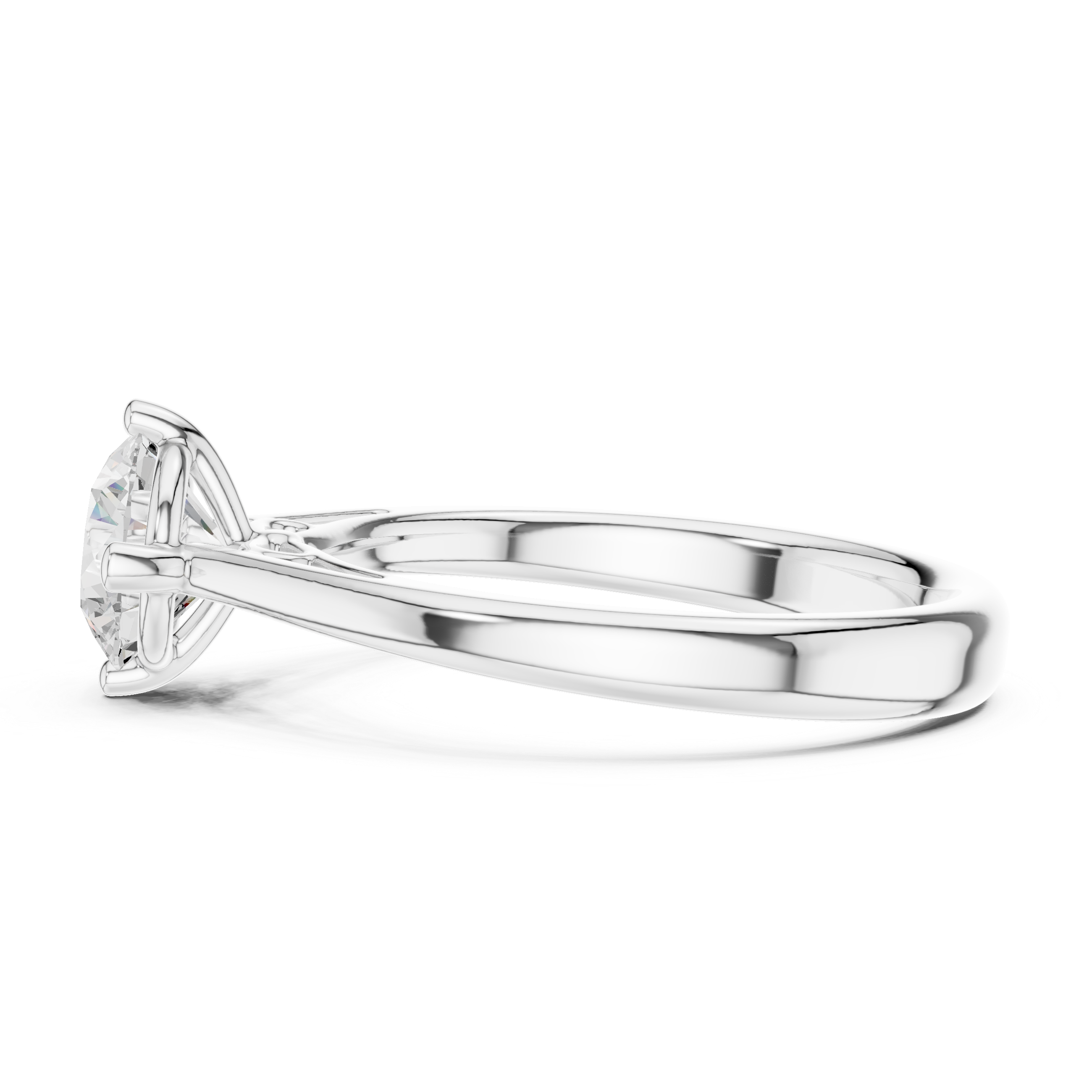 Vintage Cathedral Solitaire Engagement Ring 1.00 CT