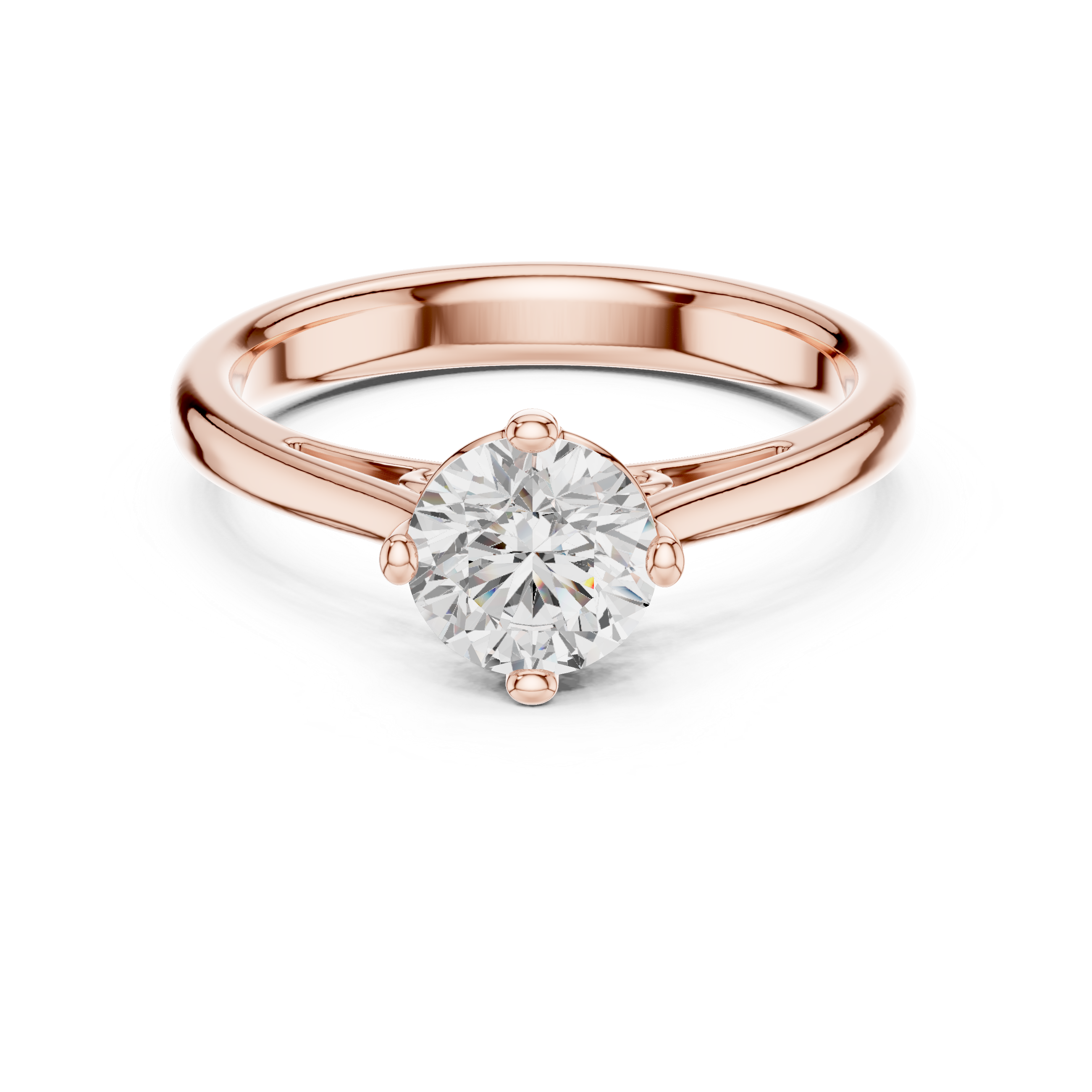 Vintage Cathedral Solitaire Engagement Ring 0.85 CT