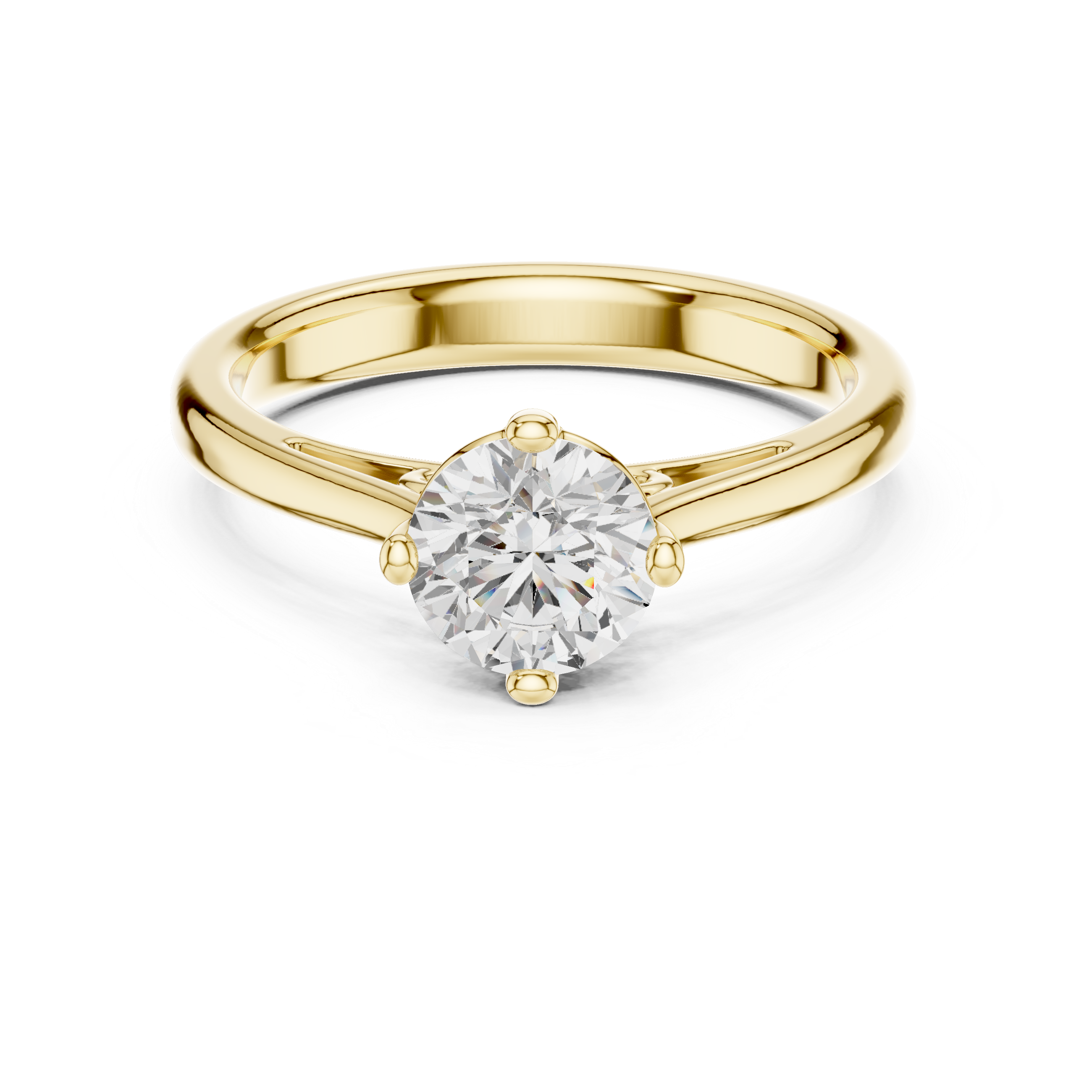 Vintage Cathedral Solitaire Engagement Ring 0.85 CT