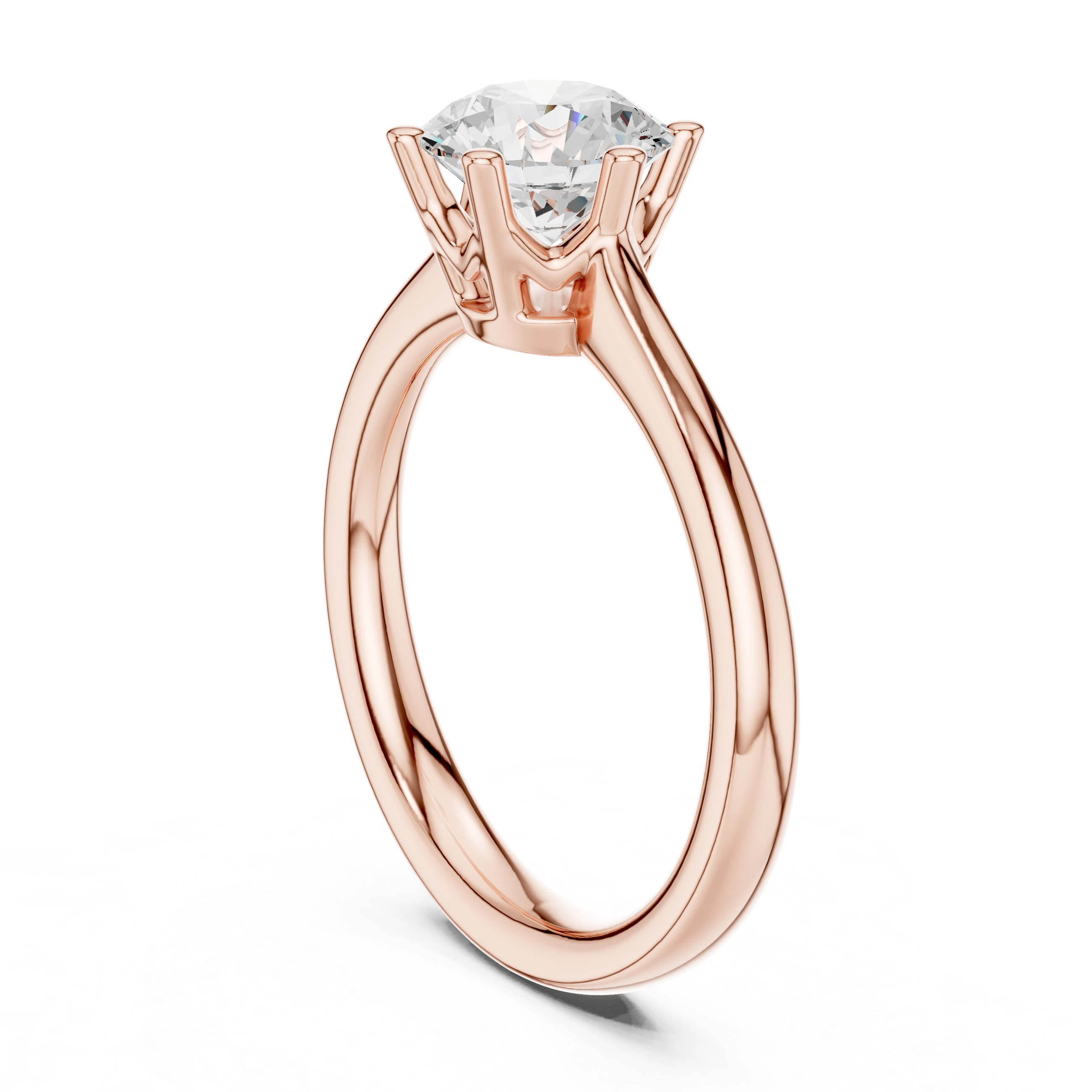 Classic Round Solitaire Engagement Ring 1.17 CT