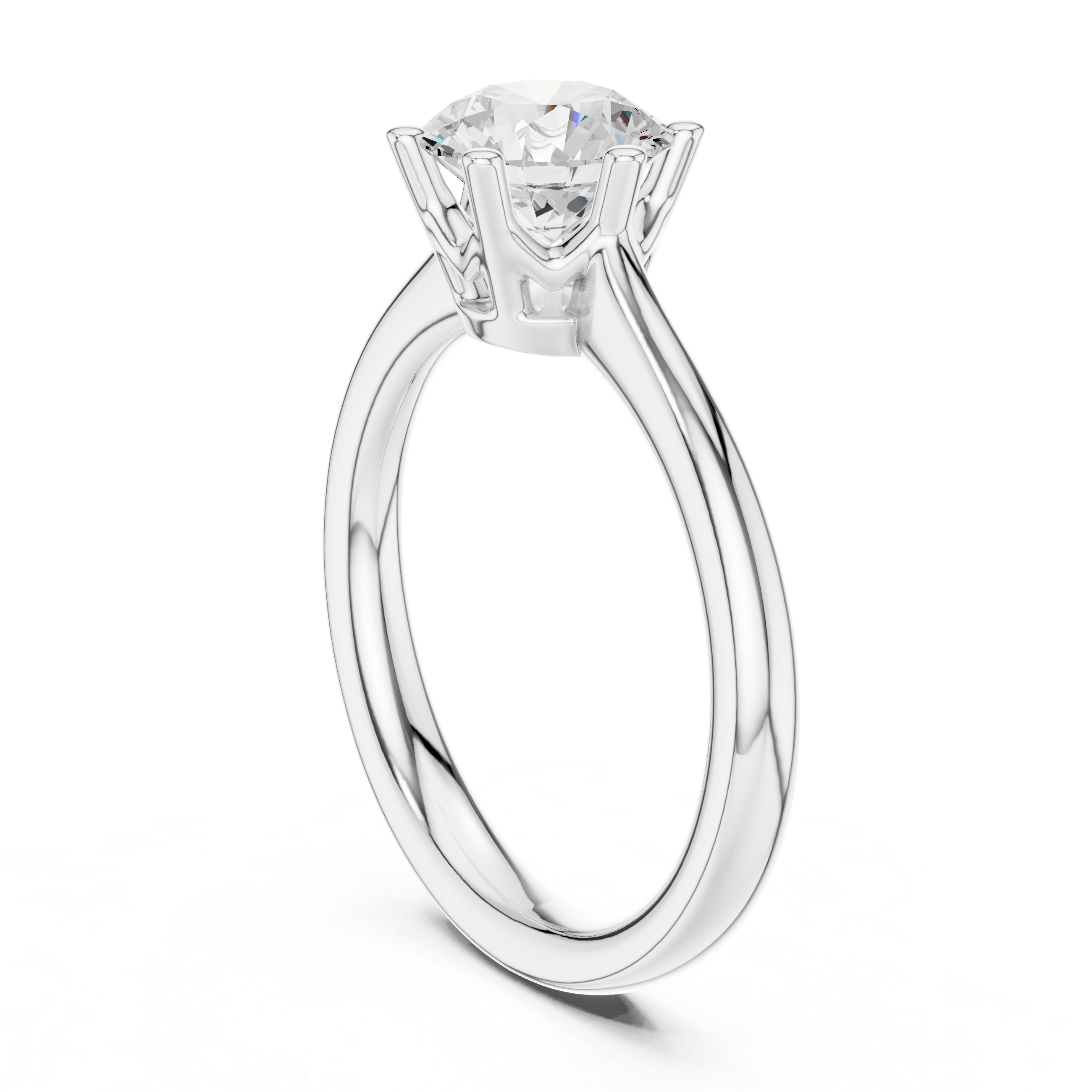 Classic Round Solitaire Engagement Ring 1.17 CT
