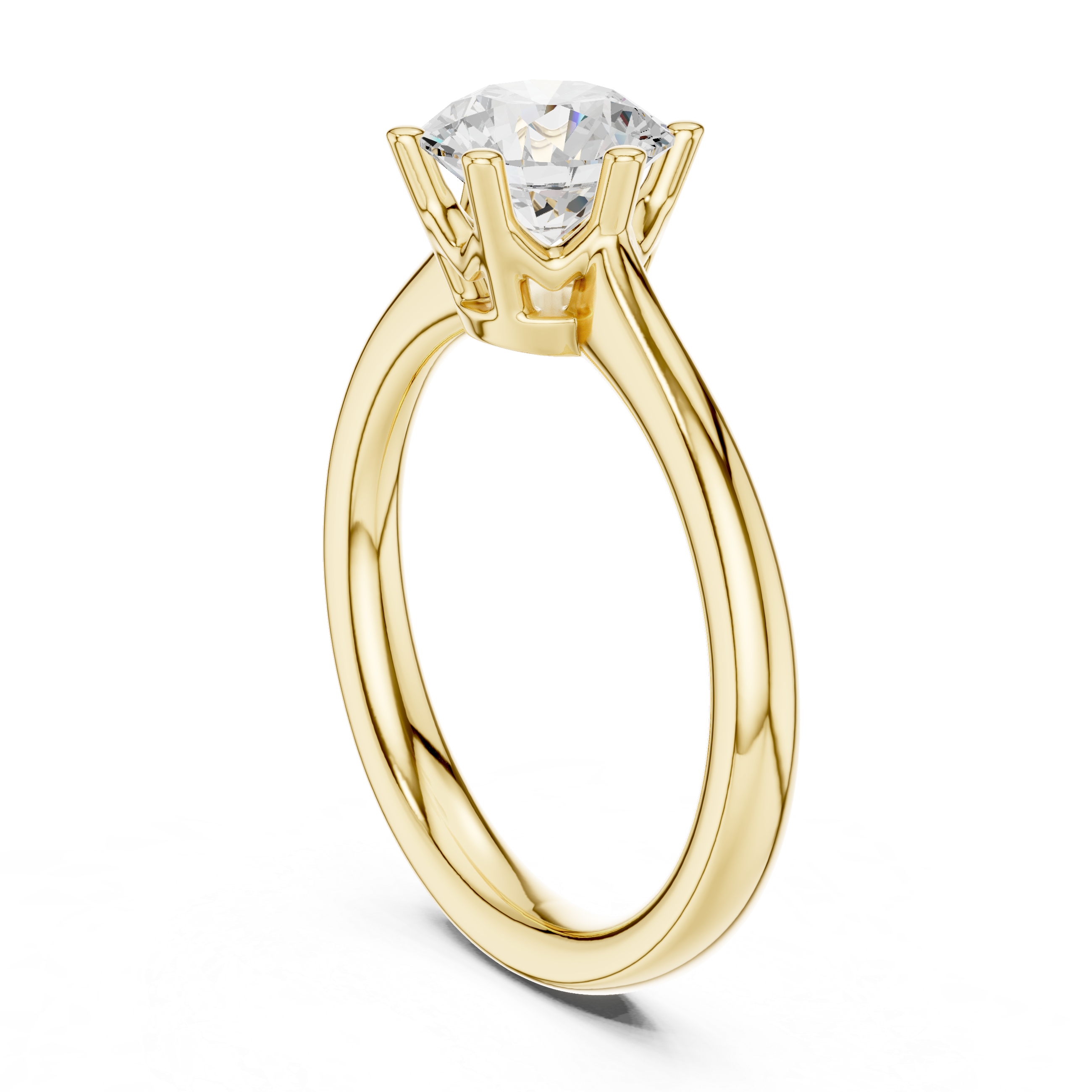 Classic Round Solitaire Engagement Ring 1.17 CT