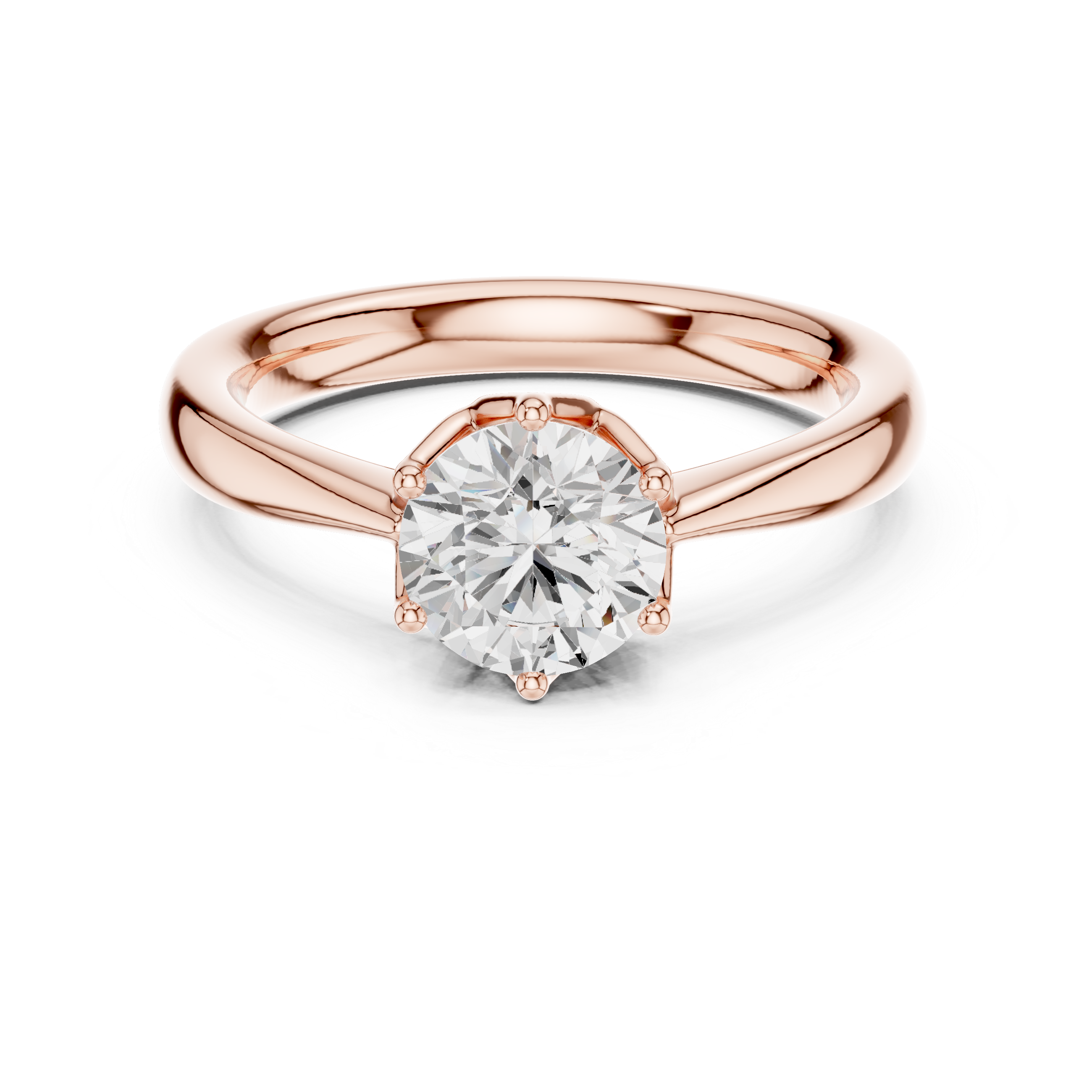 Classic Round Solitaire Engagement Ring 1.13 CT