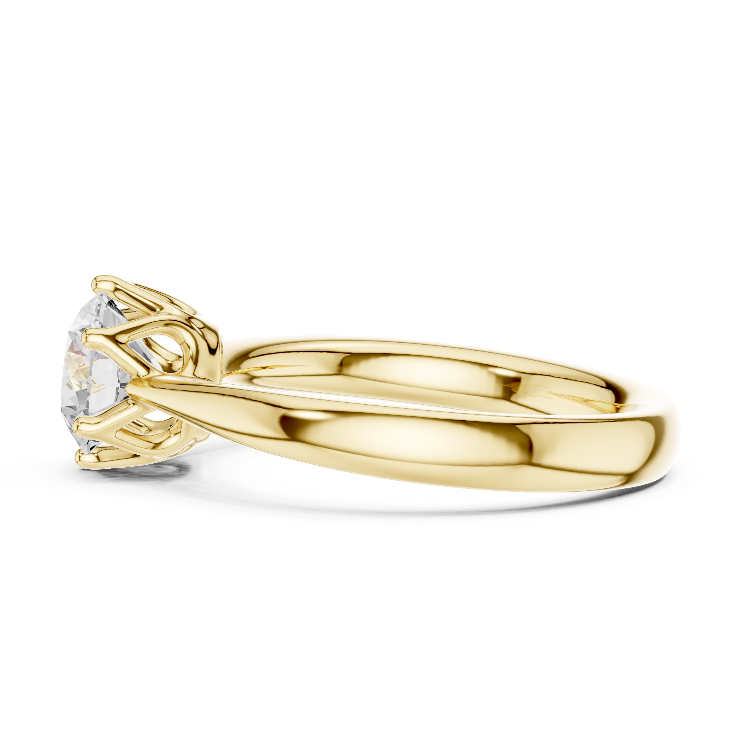 Classic Round Solitaire Engagement Ring 1.13 CT