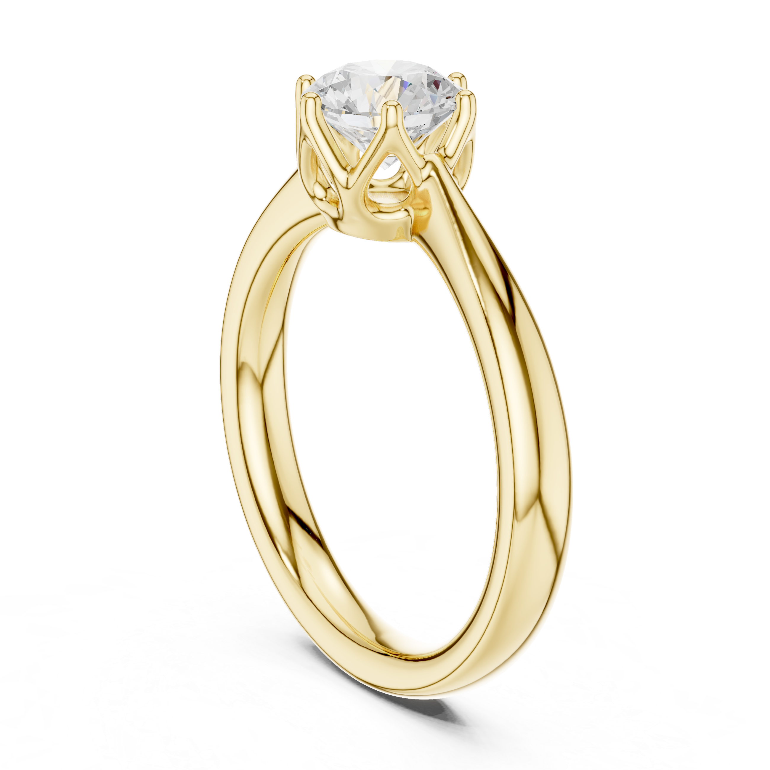 Classic Round Solitaire Engagement Ring 0.90 CT