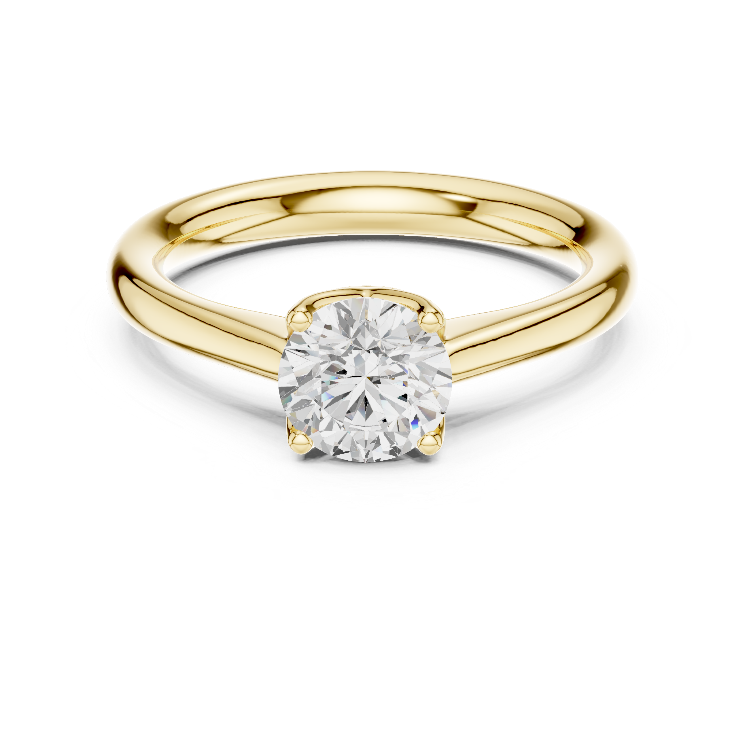 Classic Round Solitaire Engagement Ring 0.90 CT