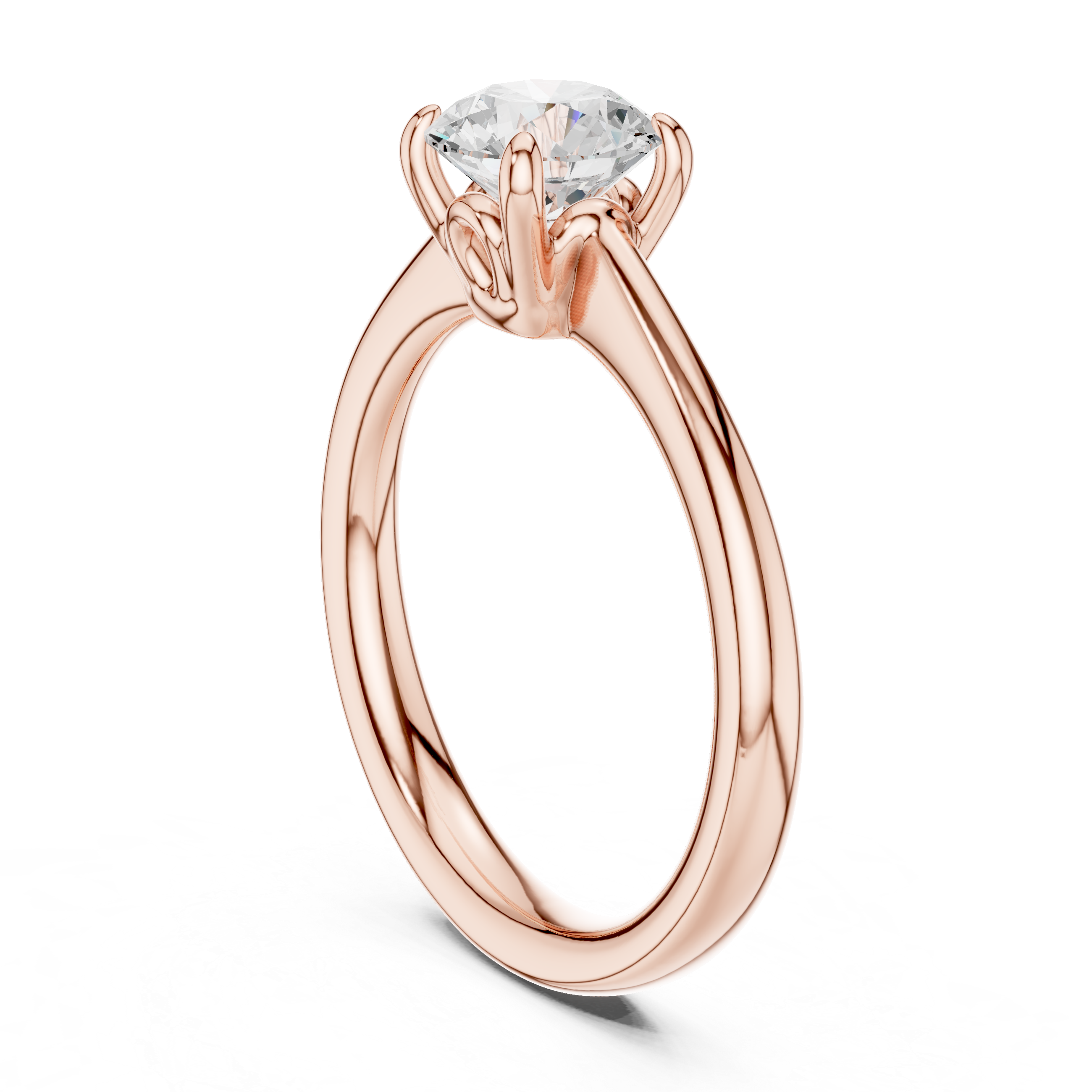 Classic Round Solitaire Engagement Ring 1 CT