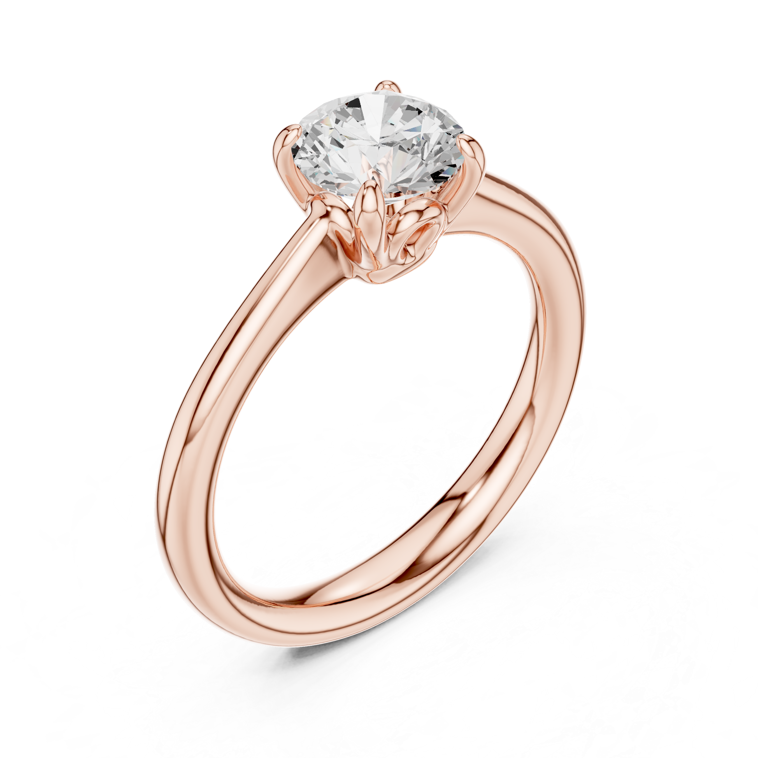 Classic Round Solitaire Engagement Ring 1 CT