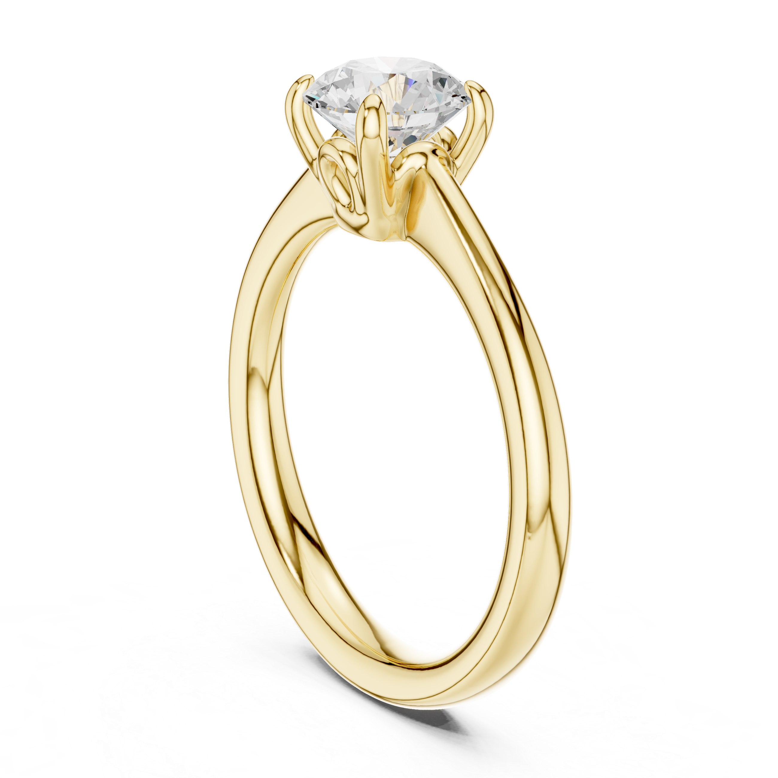 Classic Round Solitaire Engagement Ring 1 CT