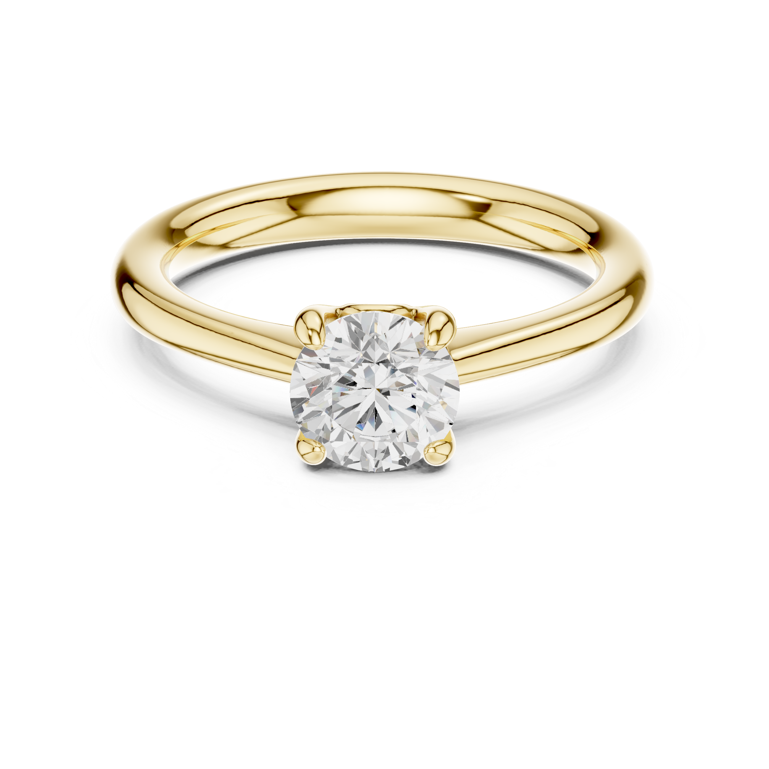 Classic Round Solitaire Engagement Ring 0.85 CT