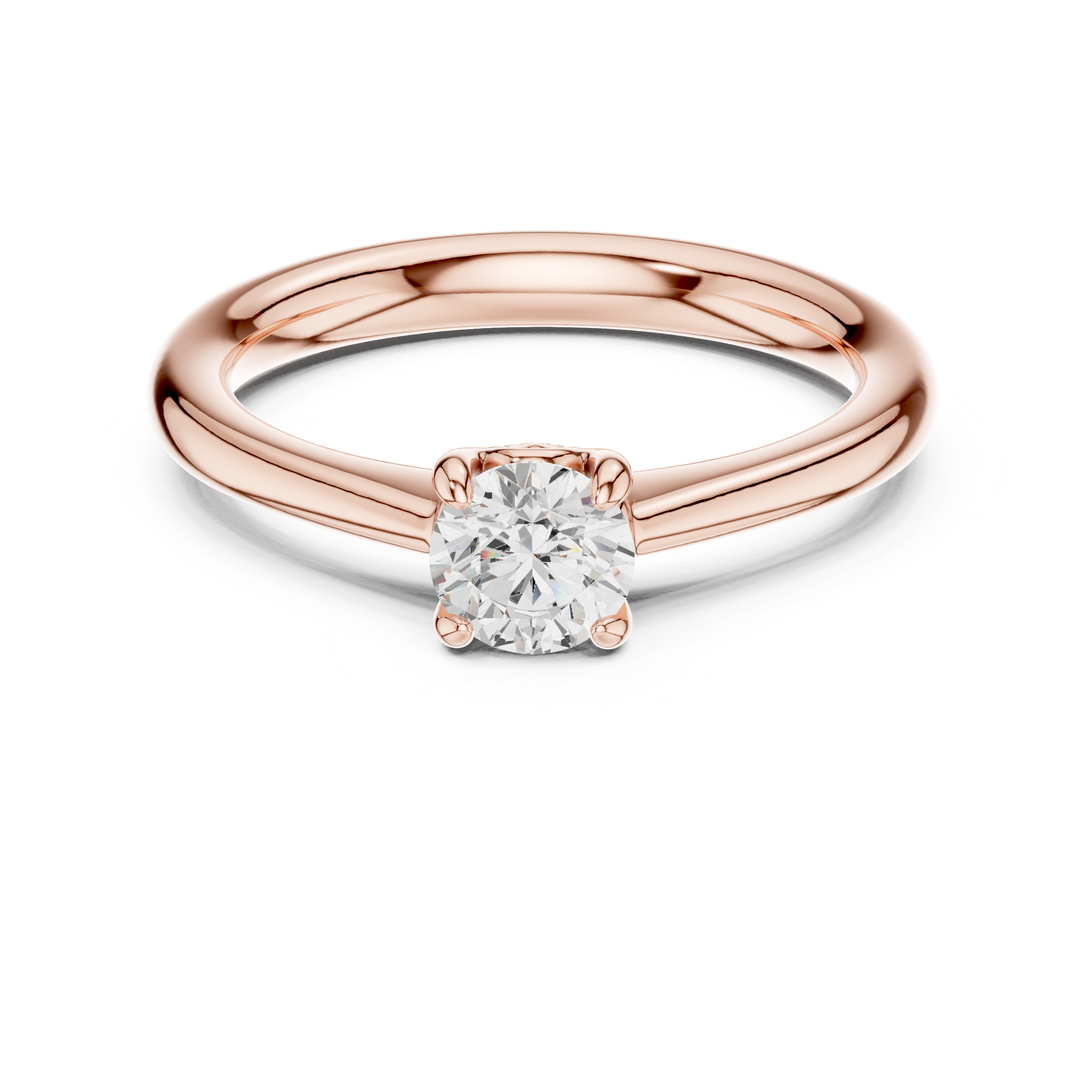 Classic Round Solitaire Engagement Ring