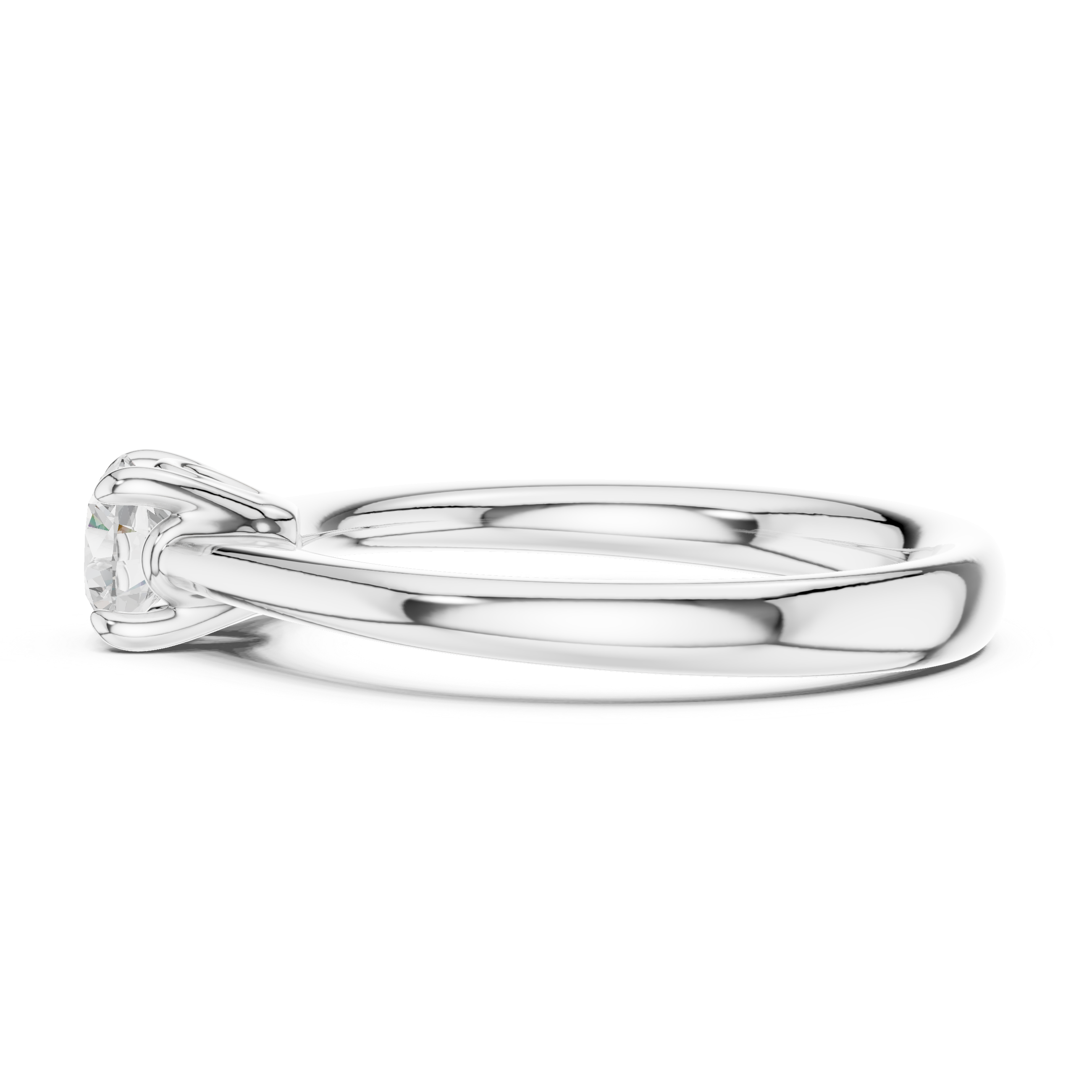 Classic Round Solitaire Engagement Ring