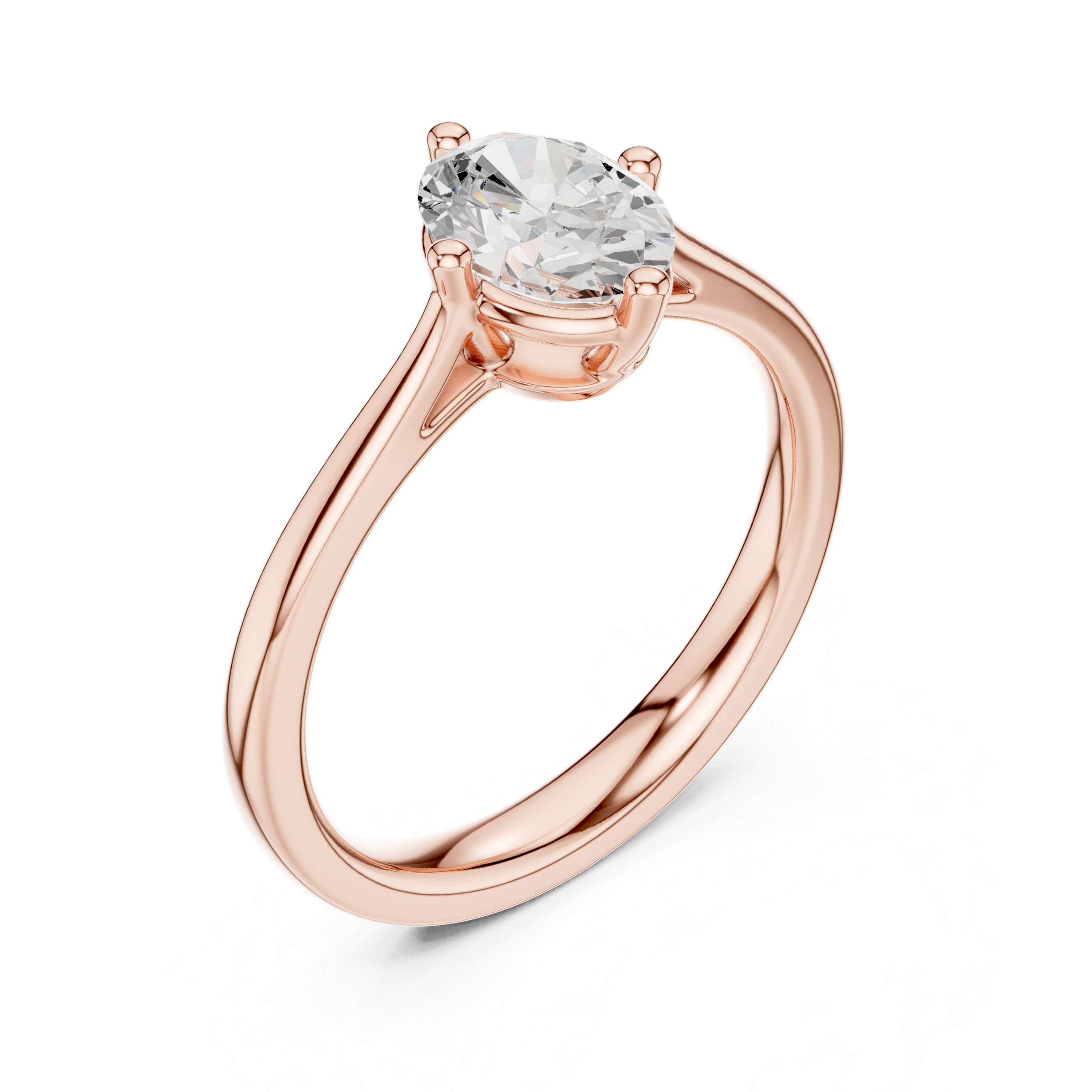 Oval Solitaire Engagement Ring