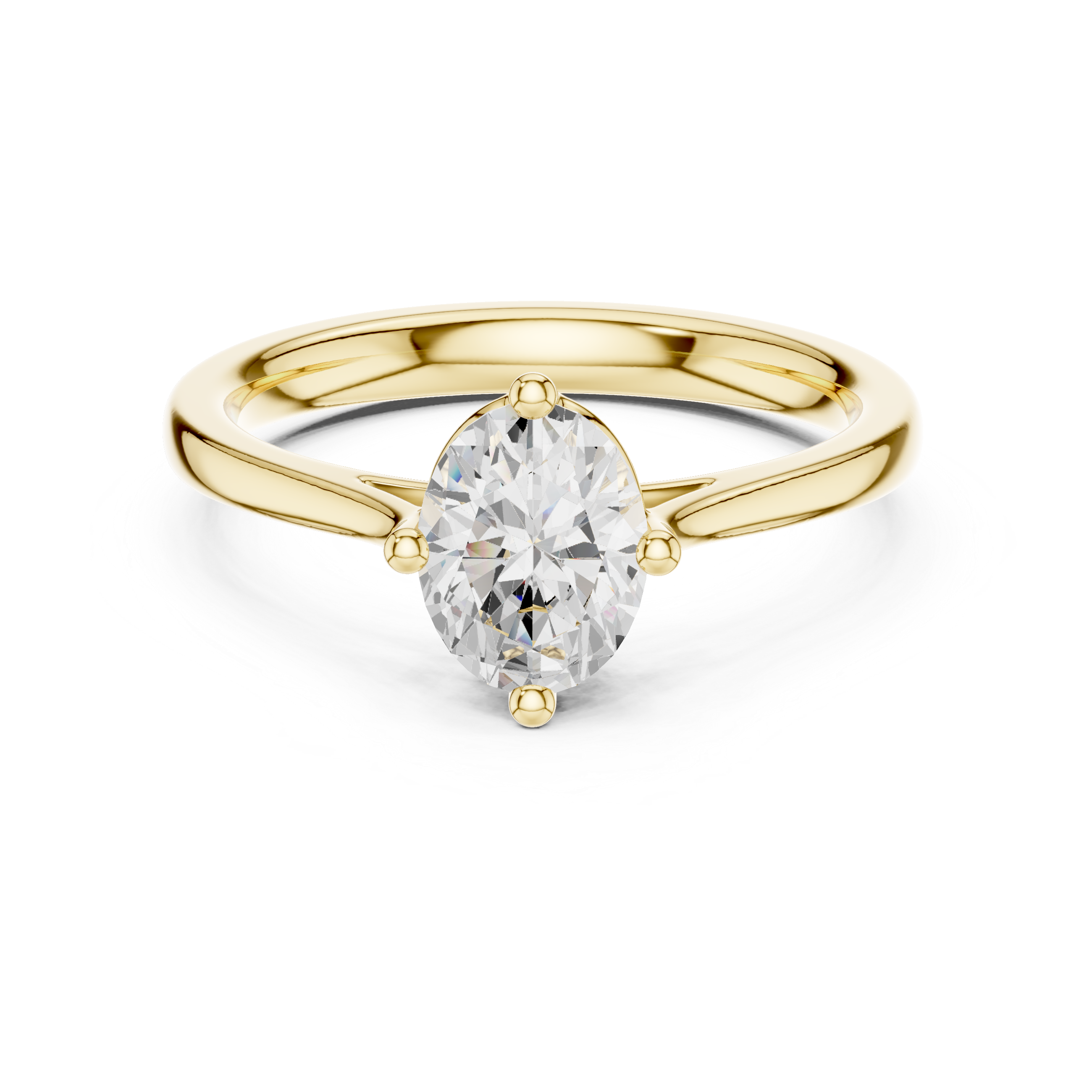 Oval Solitaire Engagement Ring