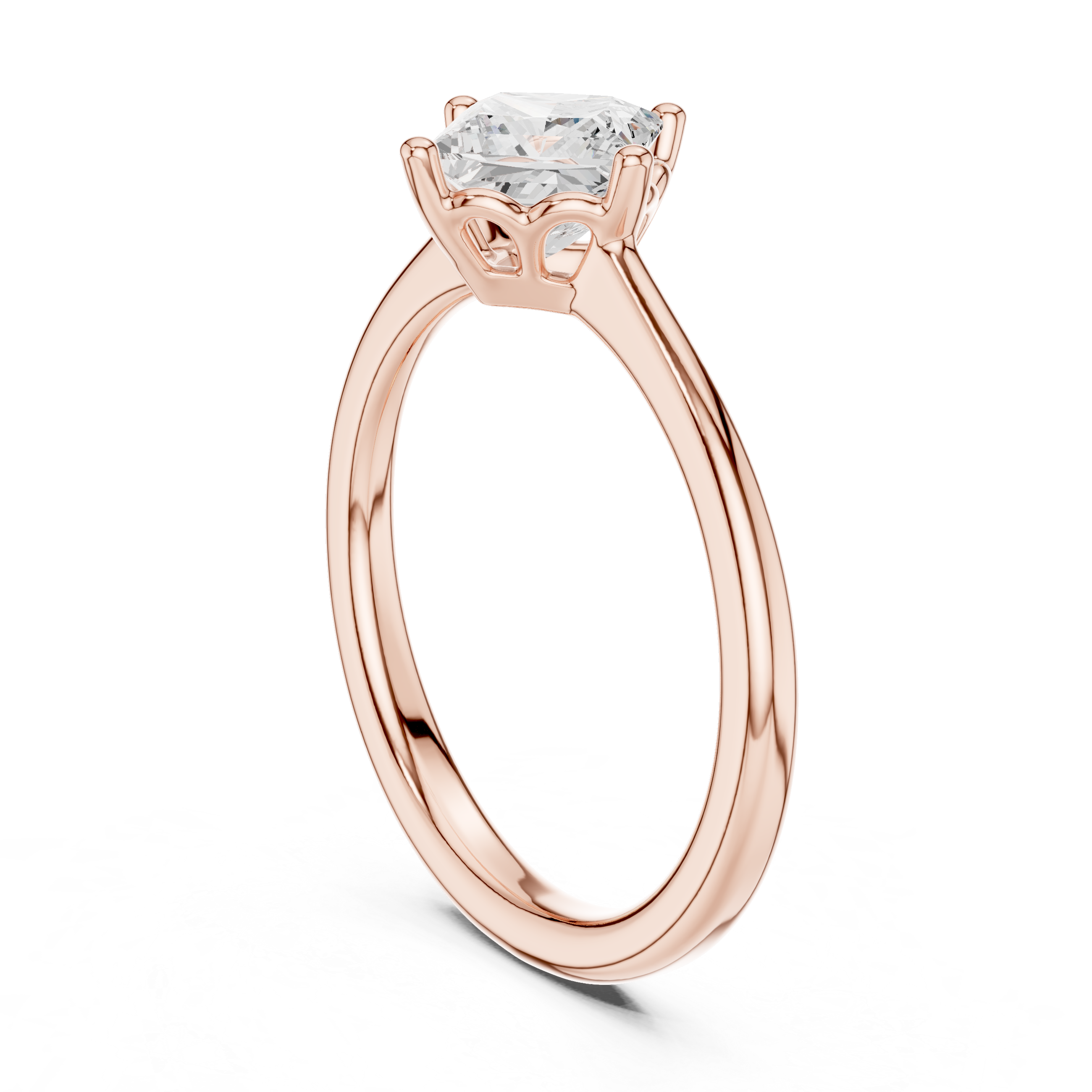 Princess Solitaire Engagement Ring