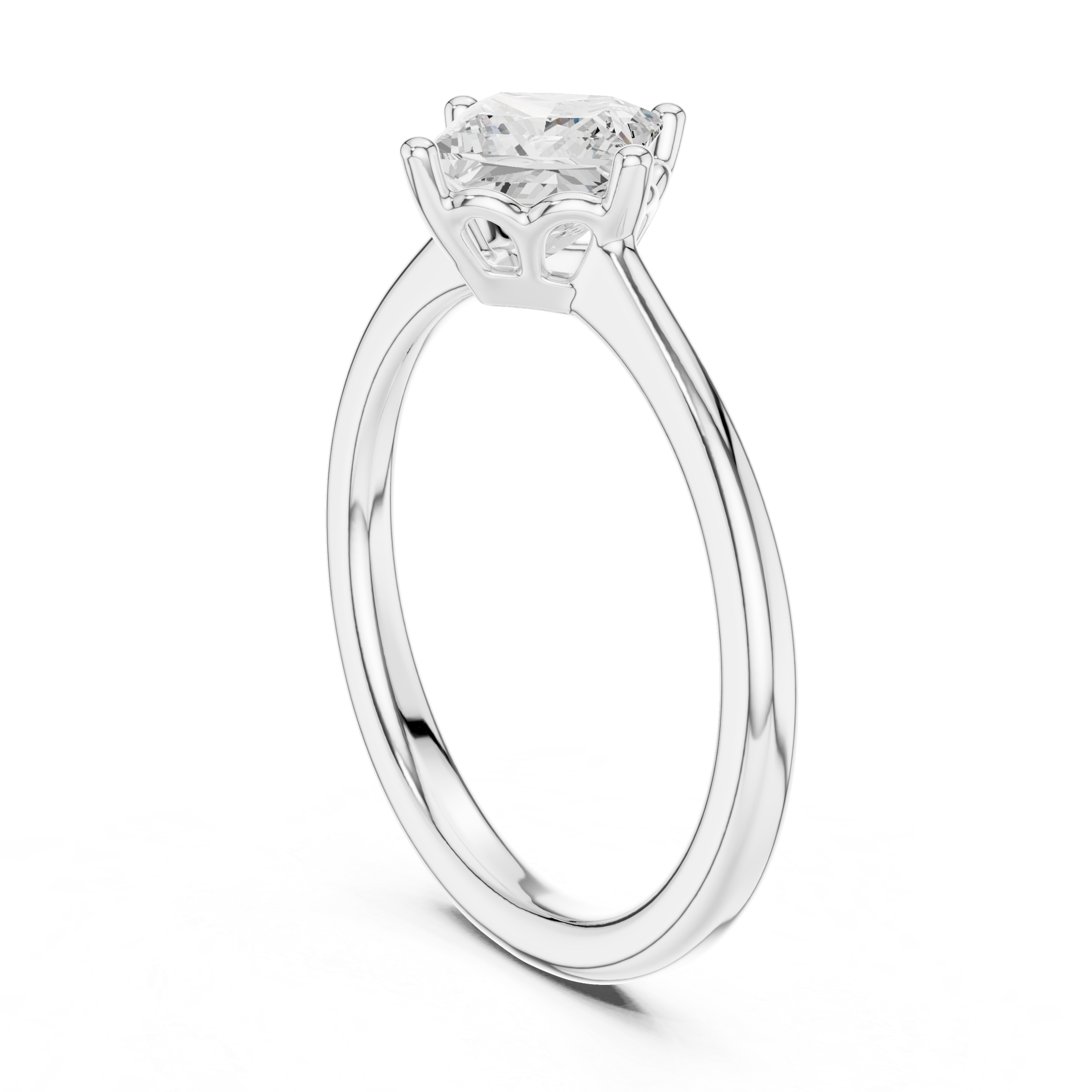 Princess Solitaire Engagement Ring