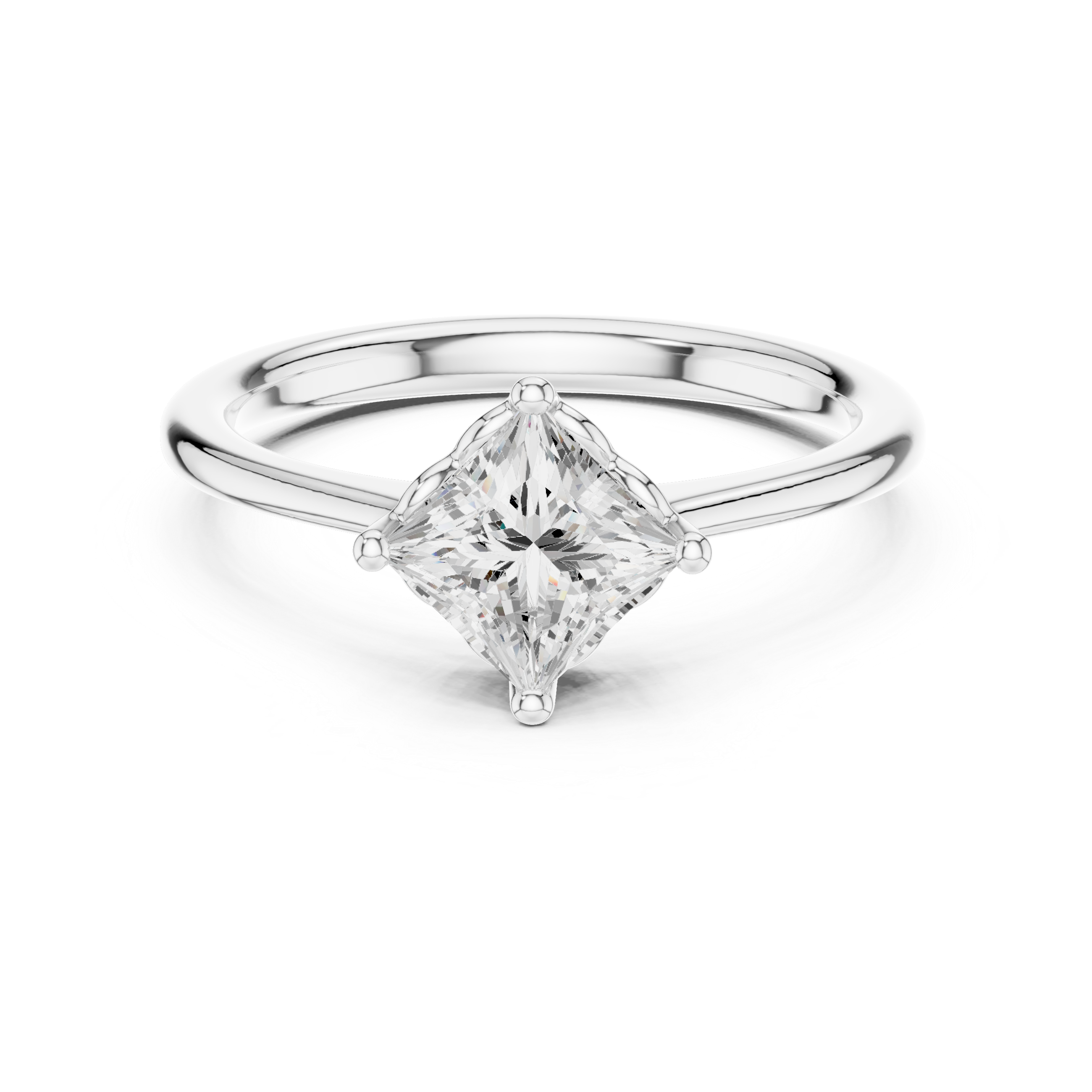 Princess Solitaire Engagement Ring