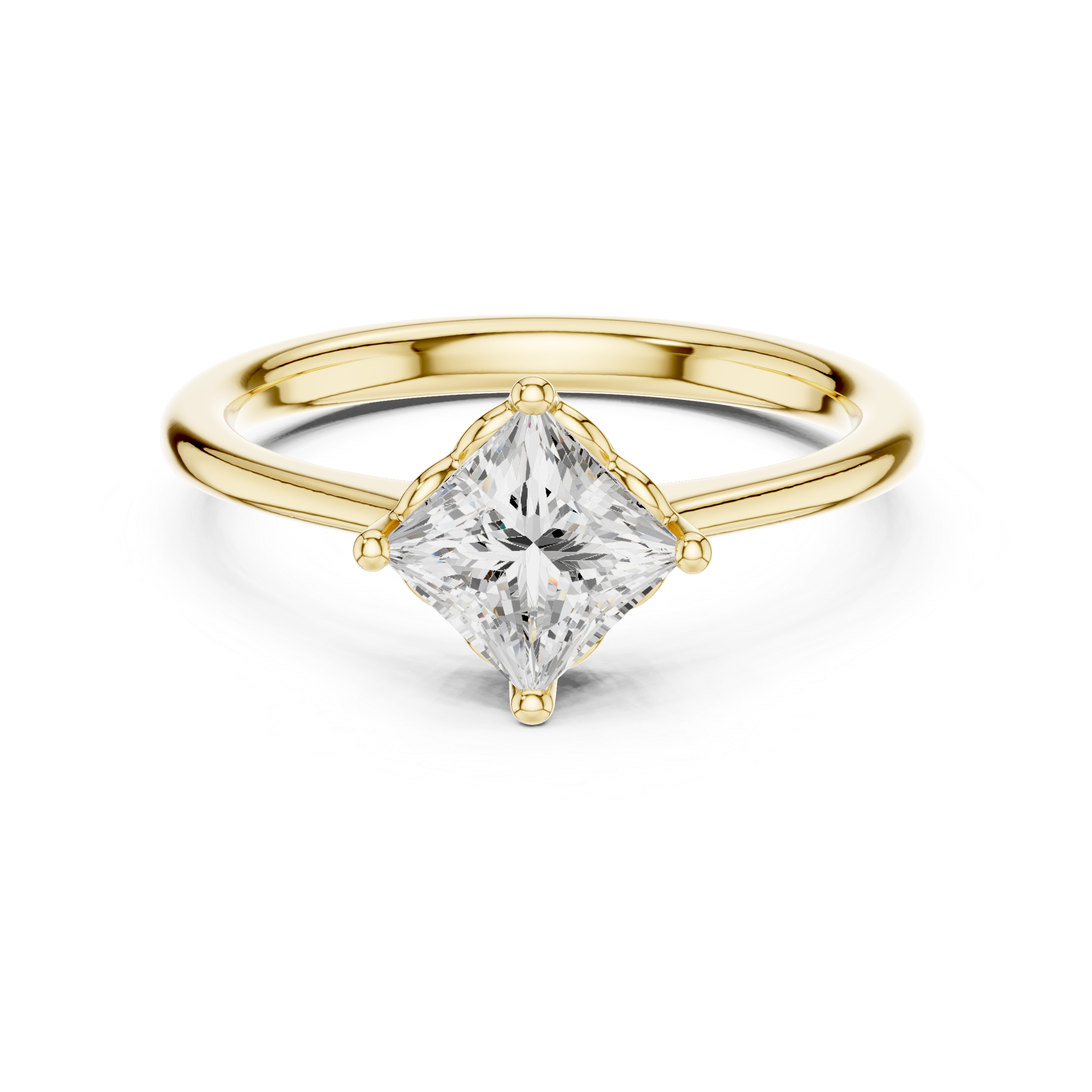 Princess Solitaire Engagement Ring