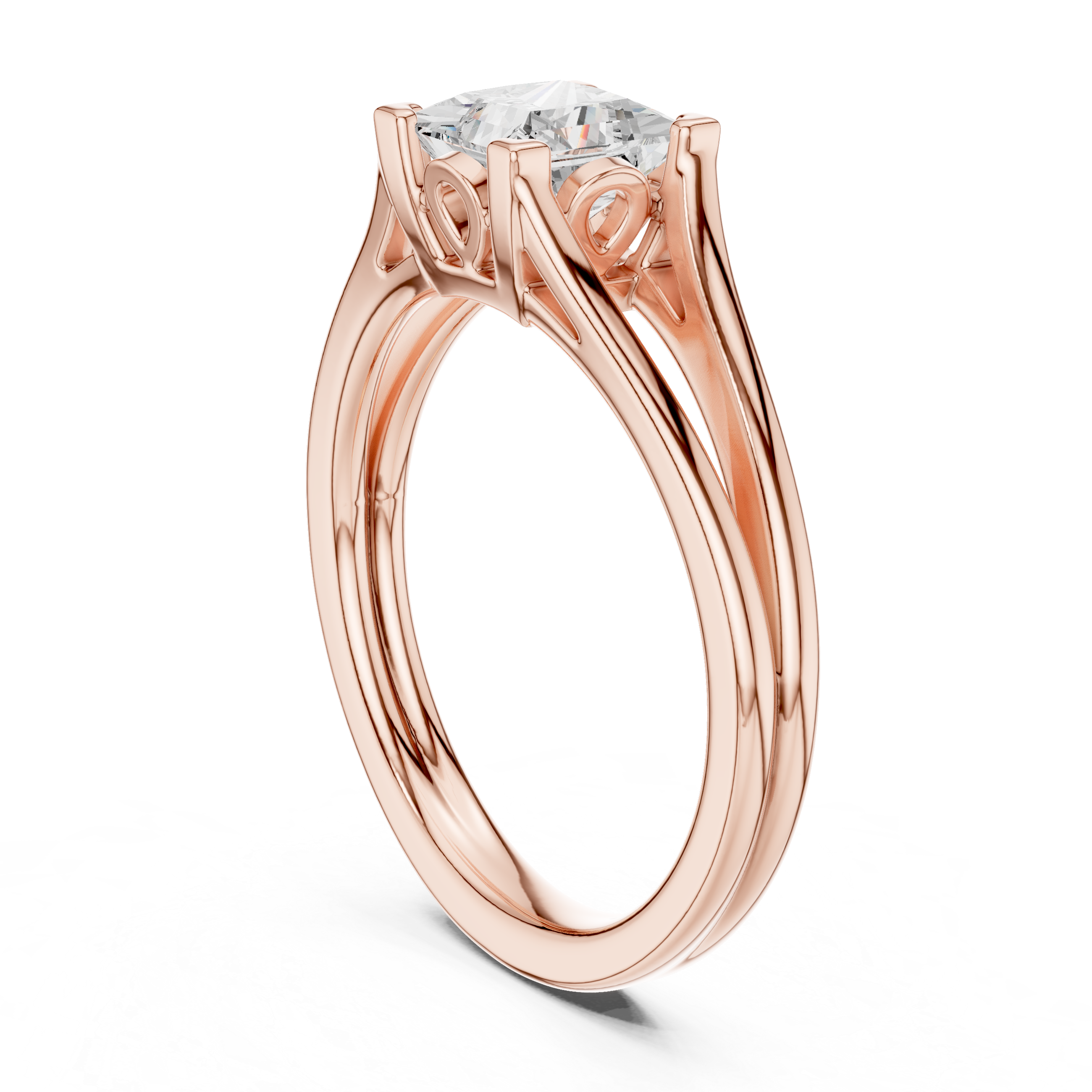 Princess Solitaire Engagement Ring