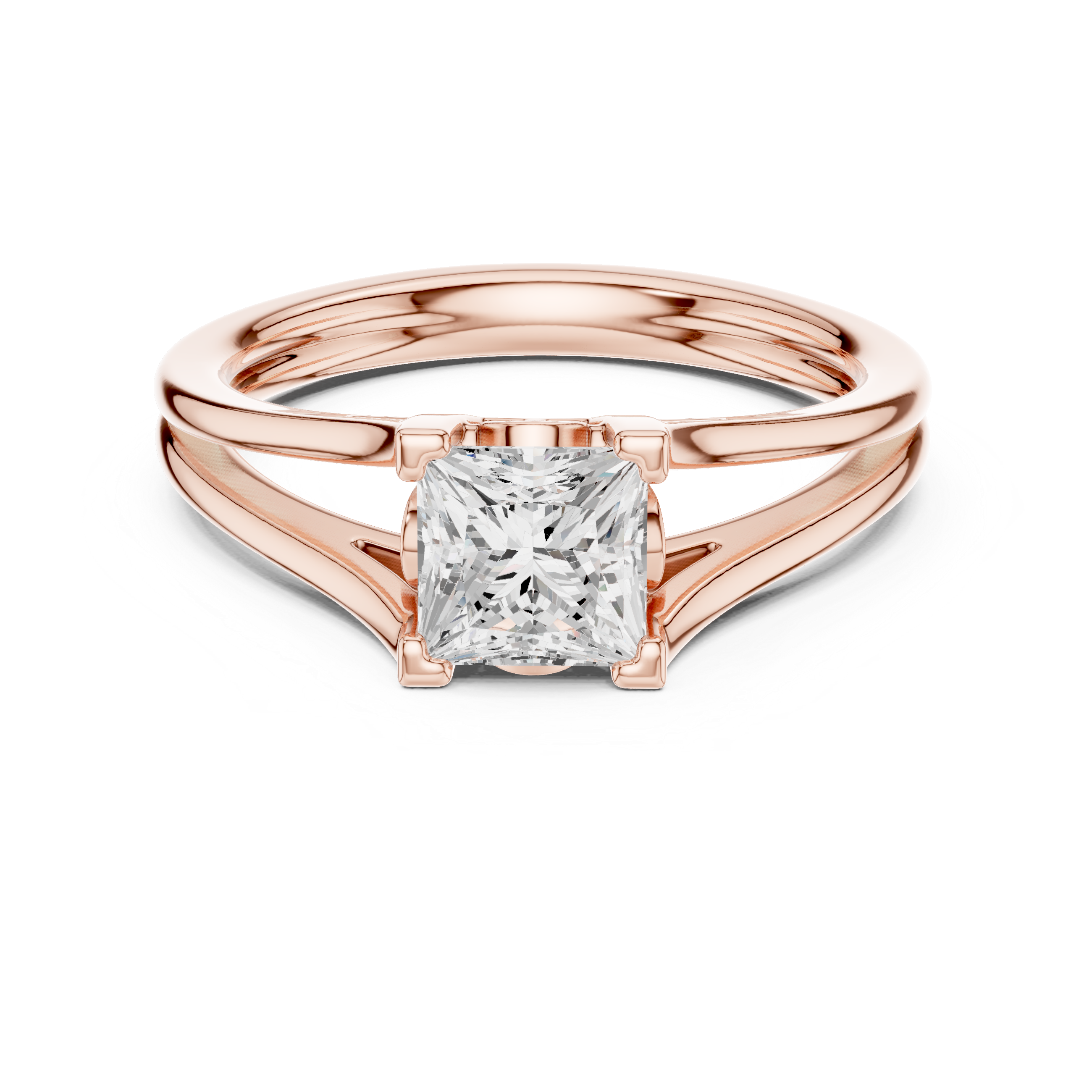 Princess Solitaire Engagement Ring