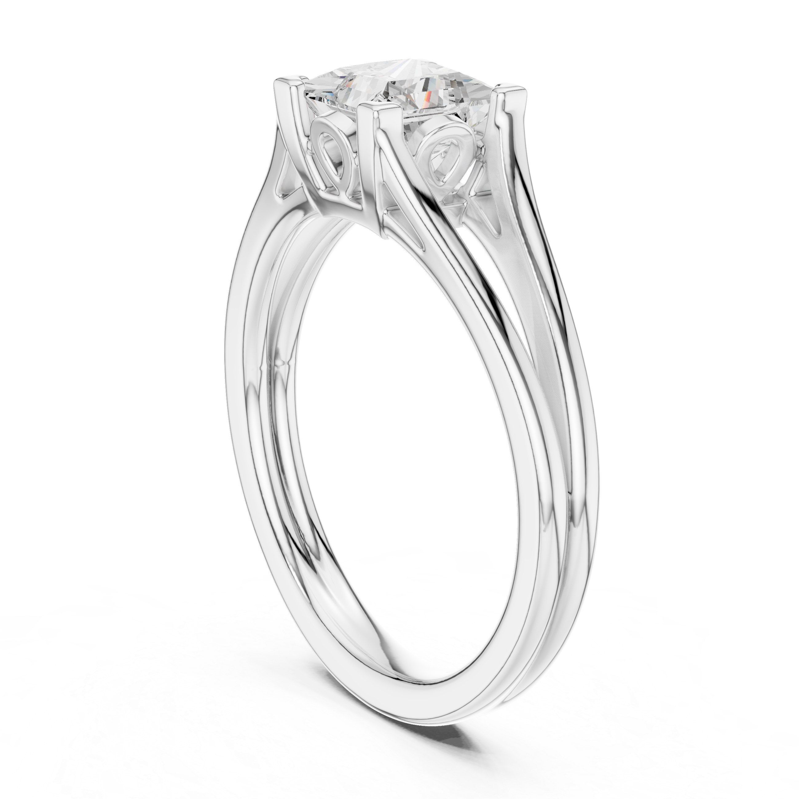 Princess Solitaire Engagement Ring
