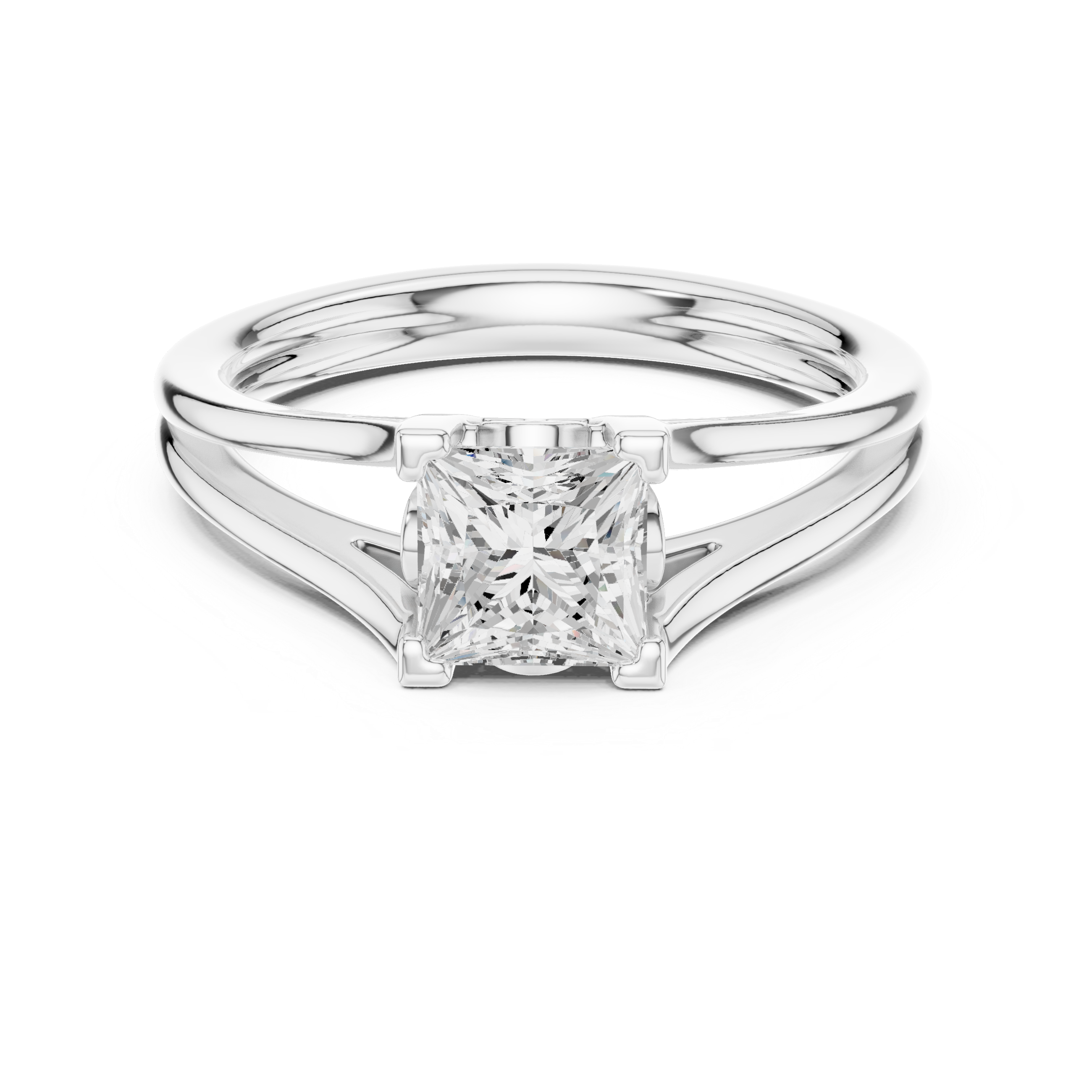 Princess Solitaire Engagement Ring