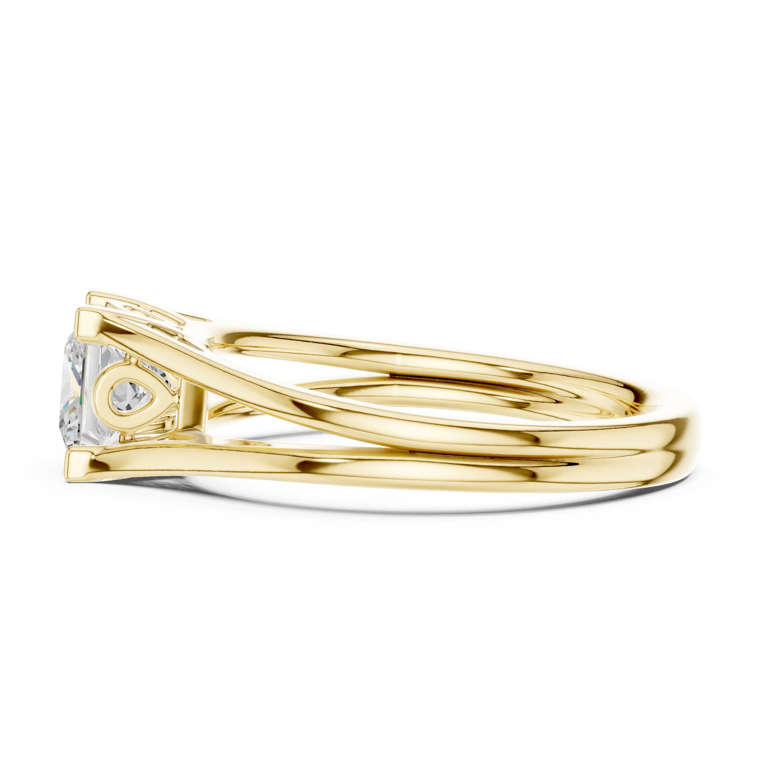 Princess Solitaire Engagement Ring