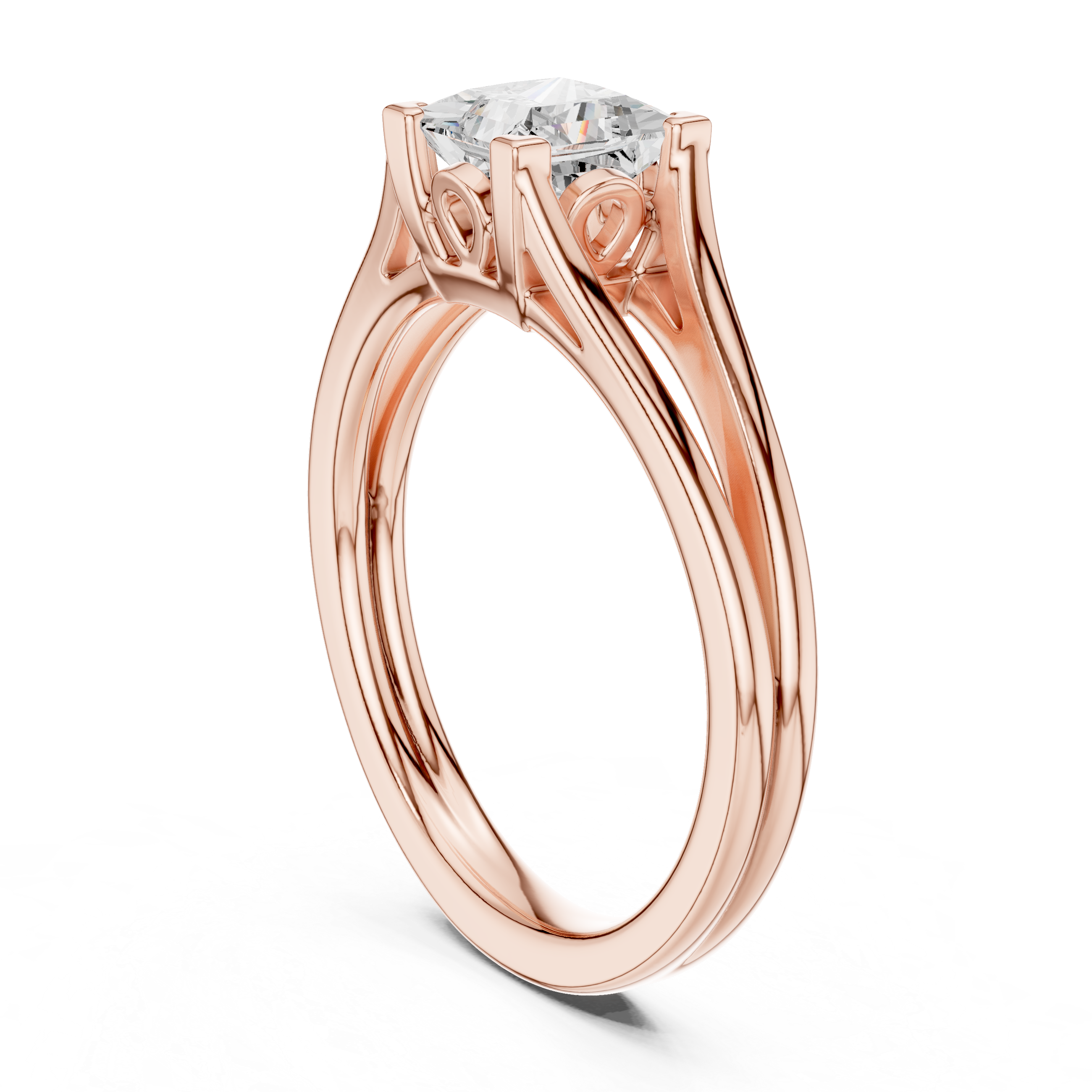 Princess Solitaire Engagement Ring