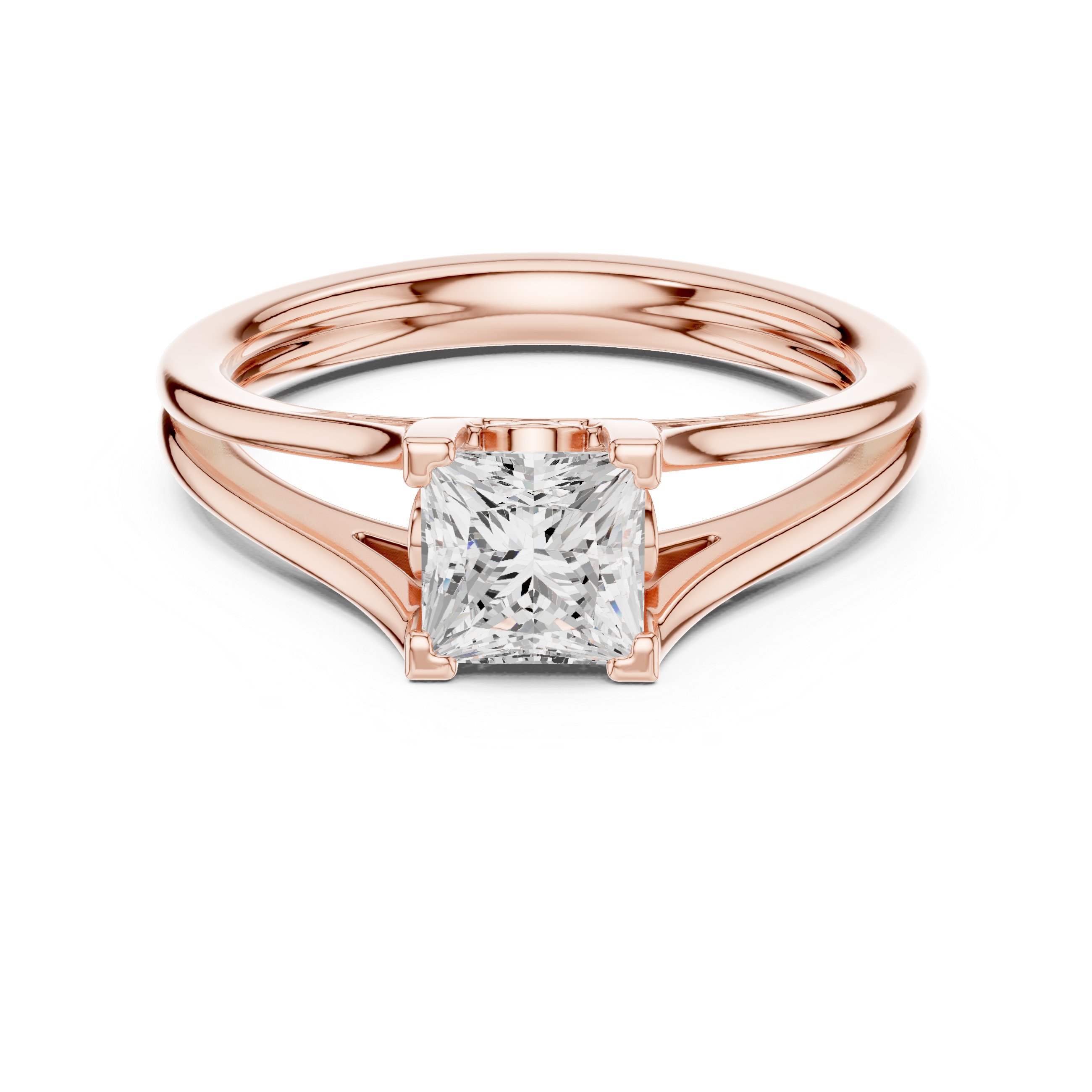Princess Solitaire Engagement Ring
