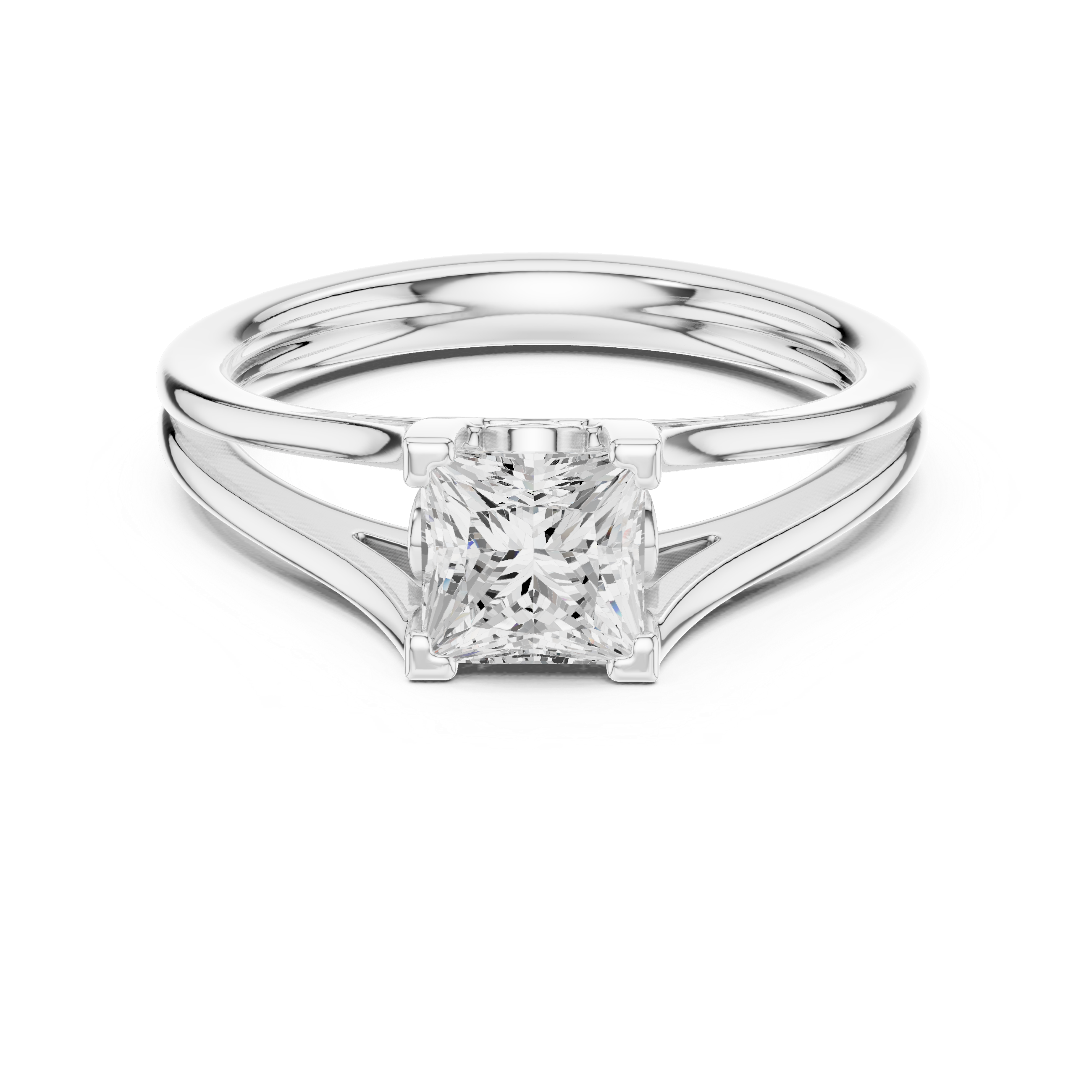 Princess Solitaire Engagement Ring
