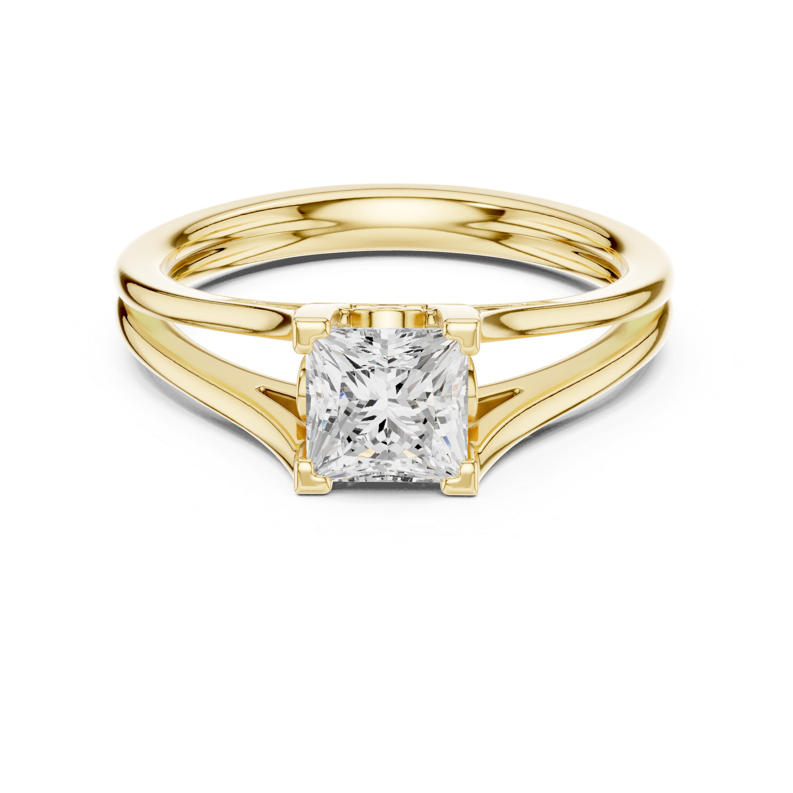 Princess Solitaire Engagement Ring
