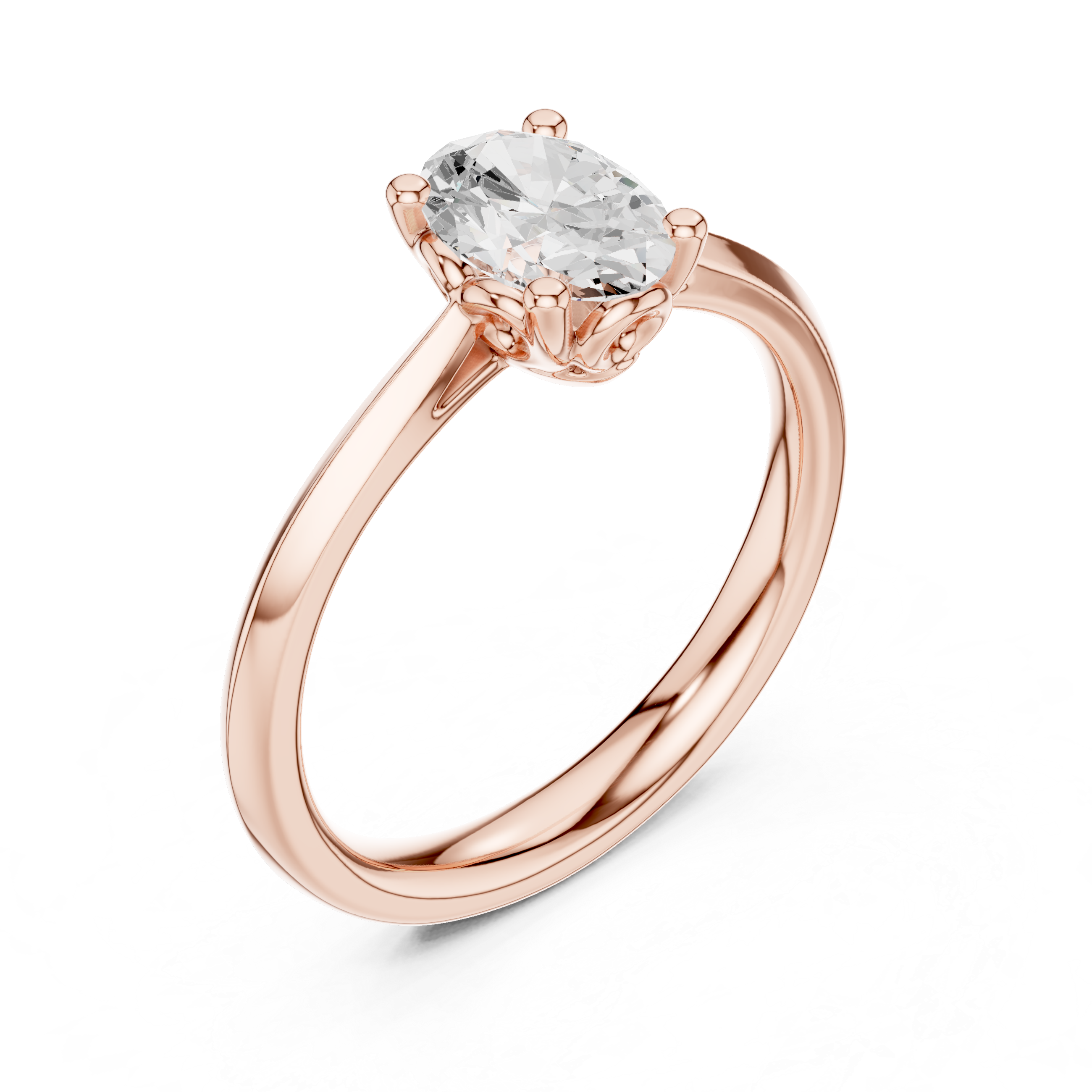 Oval Solitaire Engagement Ring