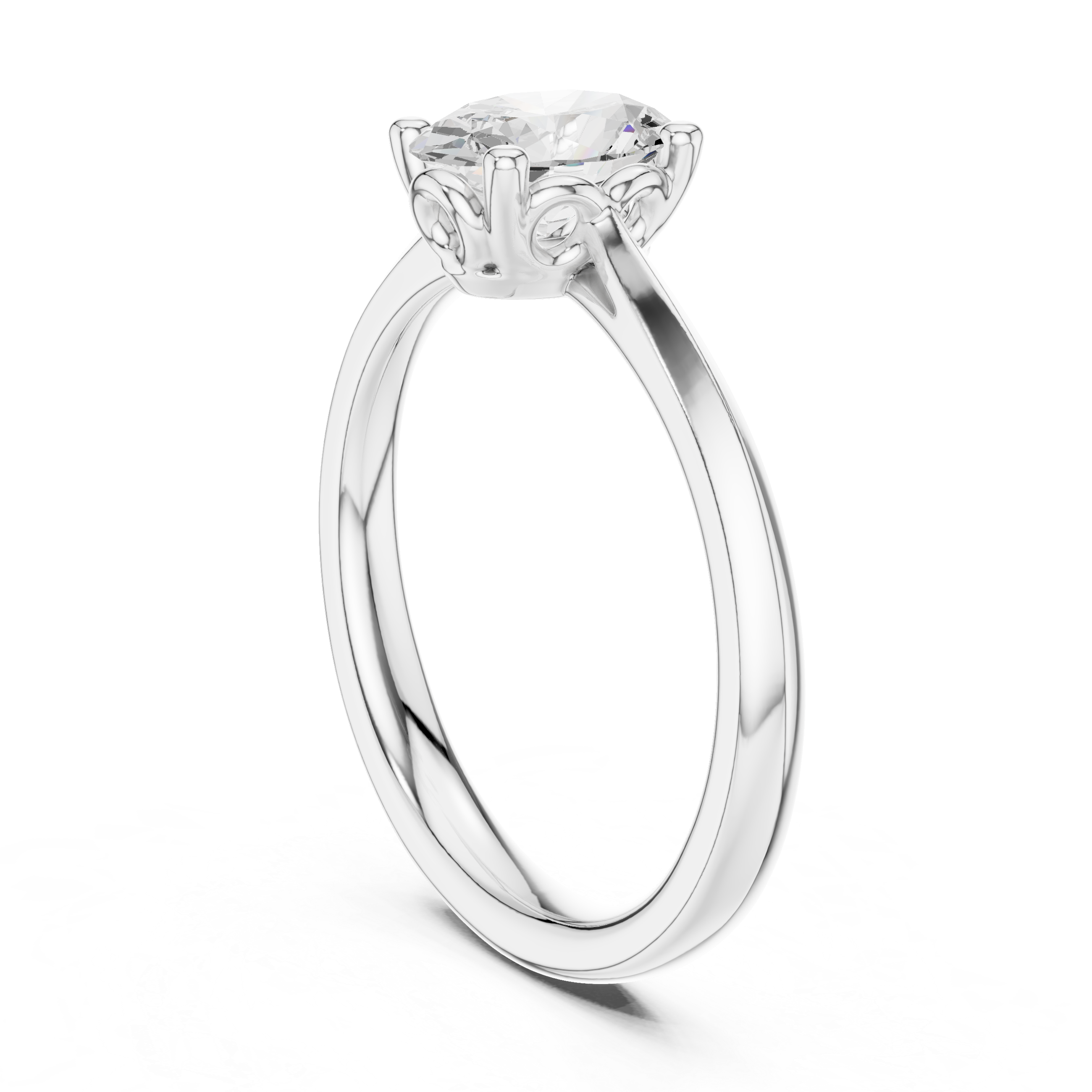 Oval Solitaire Engagement Ring