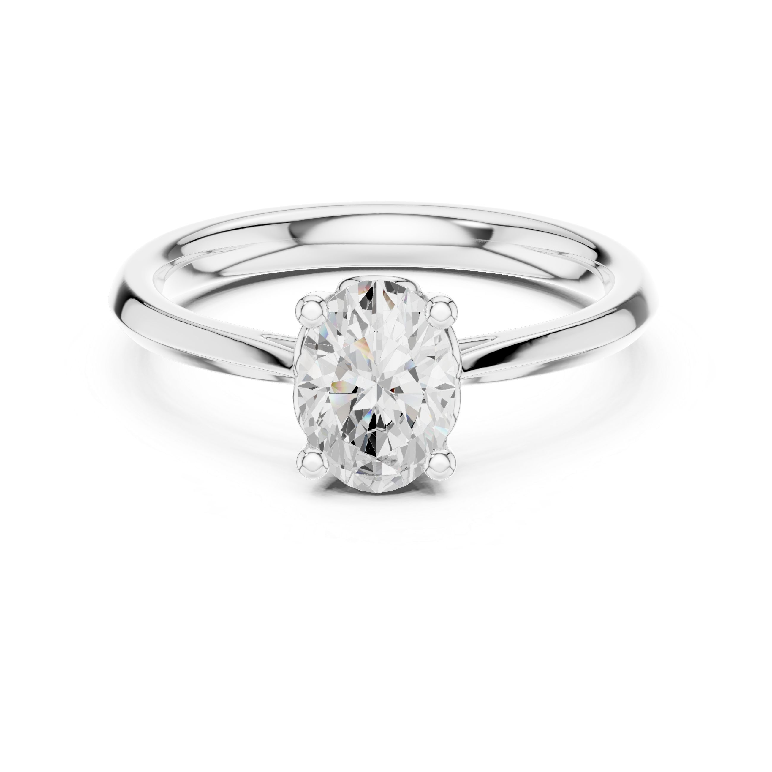 Oval Solitaire Engagement Ring