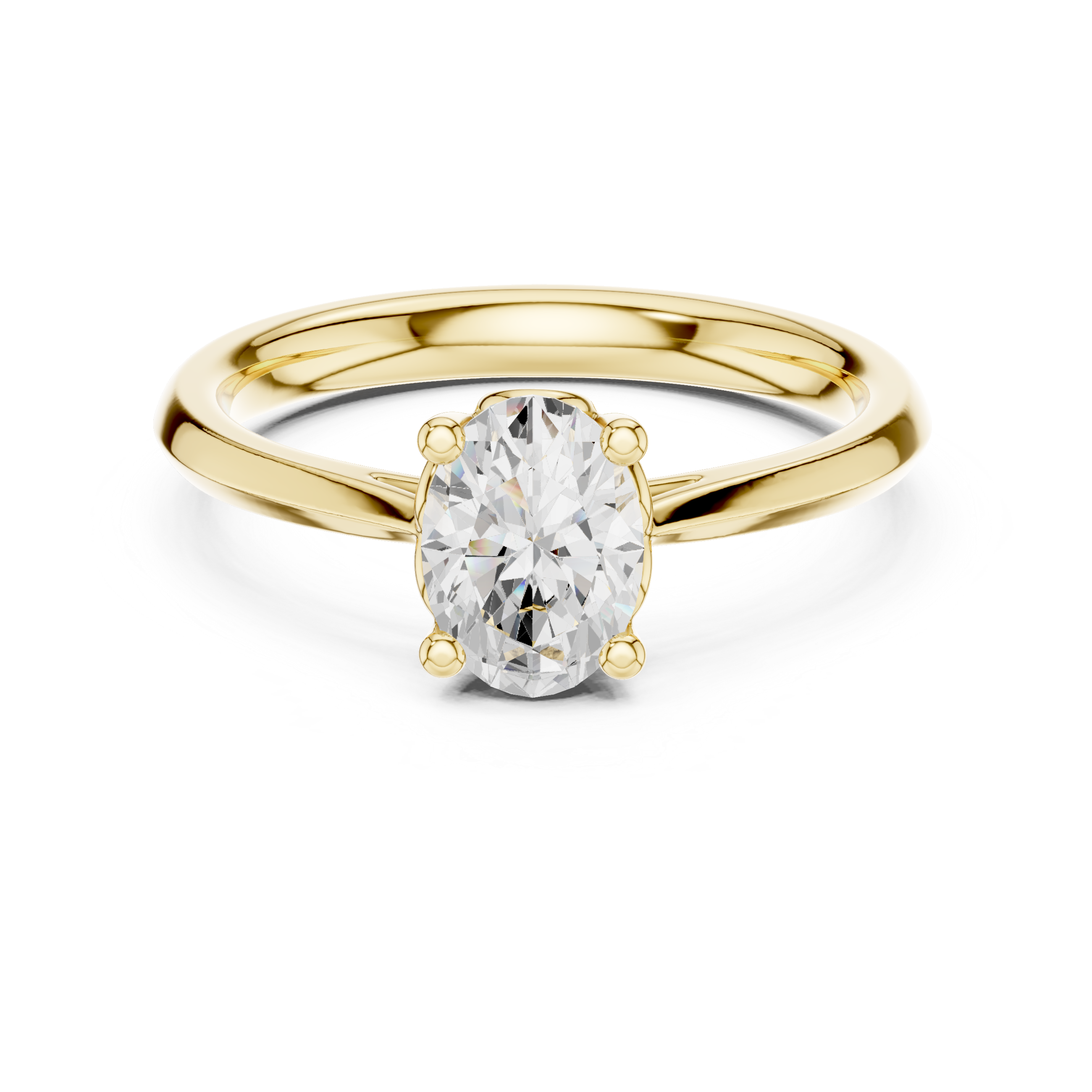 Oval Solitaire Engagement Ring