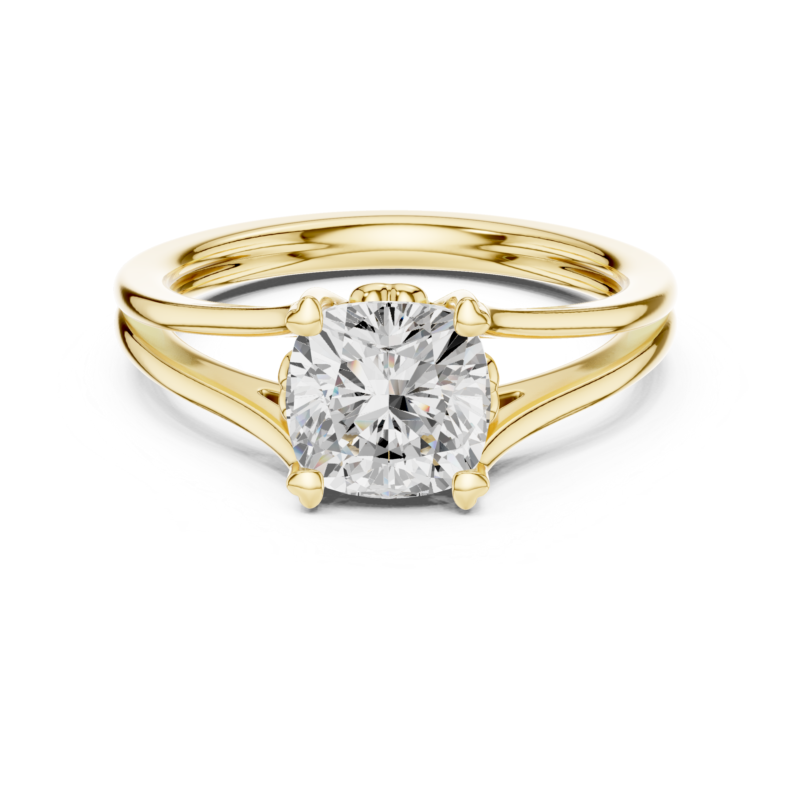 Cushion Cut Solitaire Engagement Ring