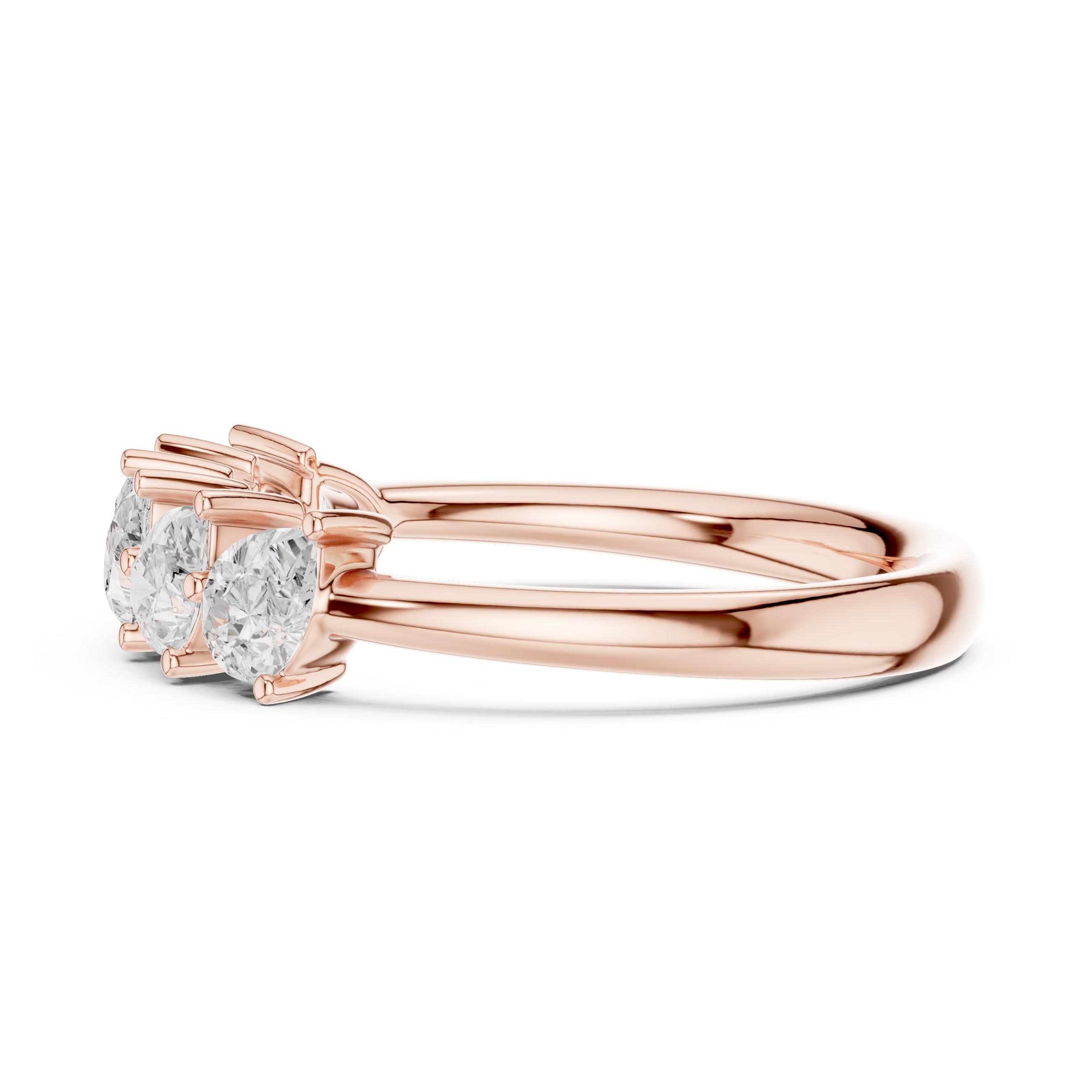 Pear Diamond Wedding Band Ring