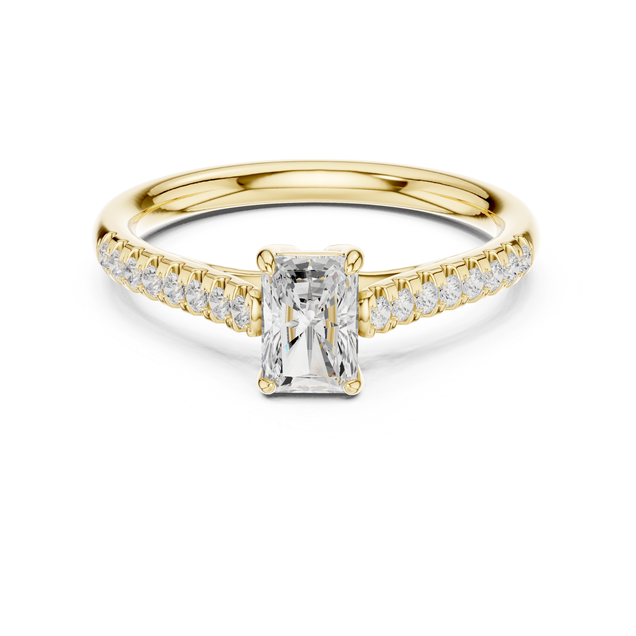 Radiant Cut Diamond Solitaire Engagement Ring